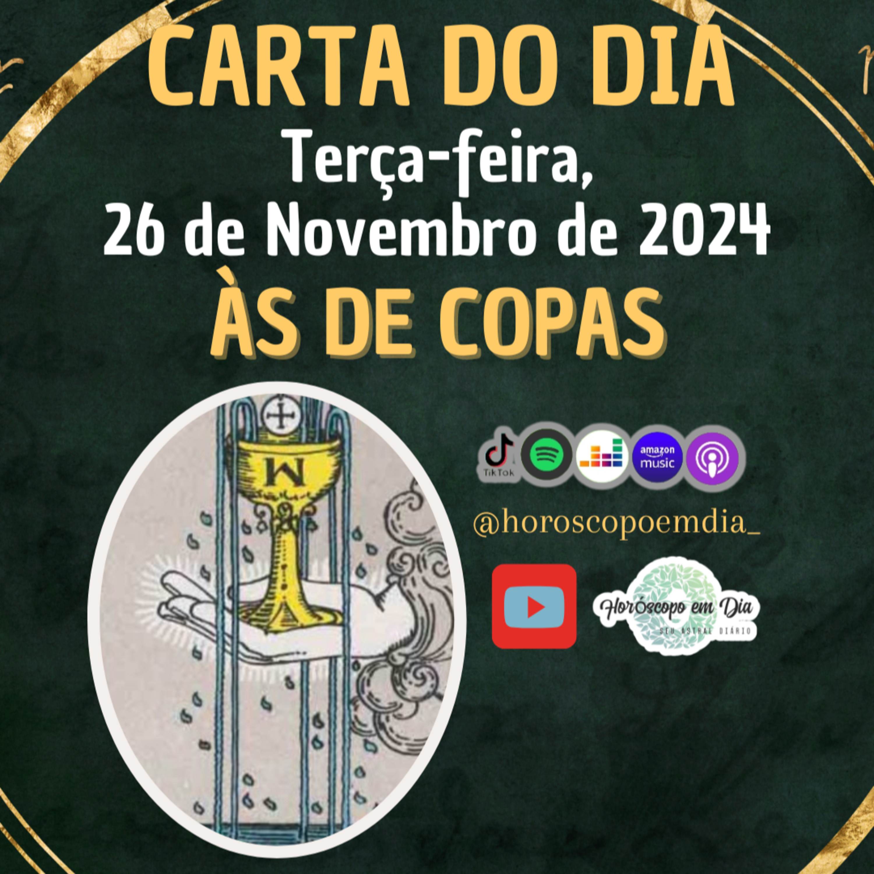 Carta para o dia 26 de Novembro de 2024, Às de Copas. episode artwork
