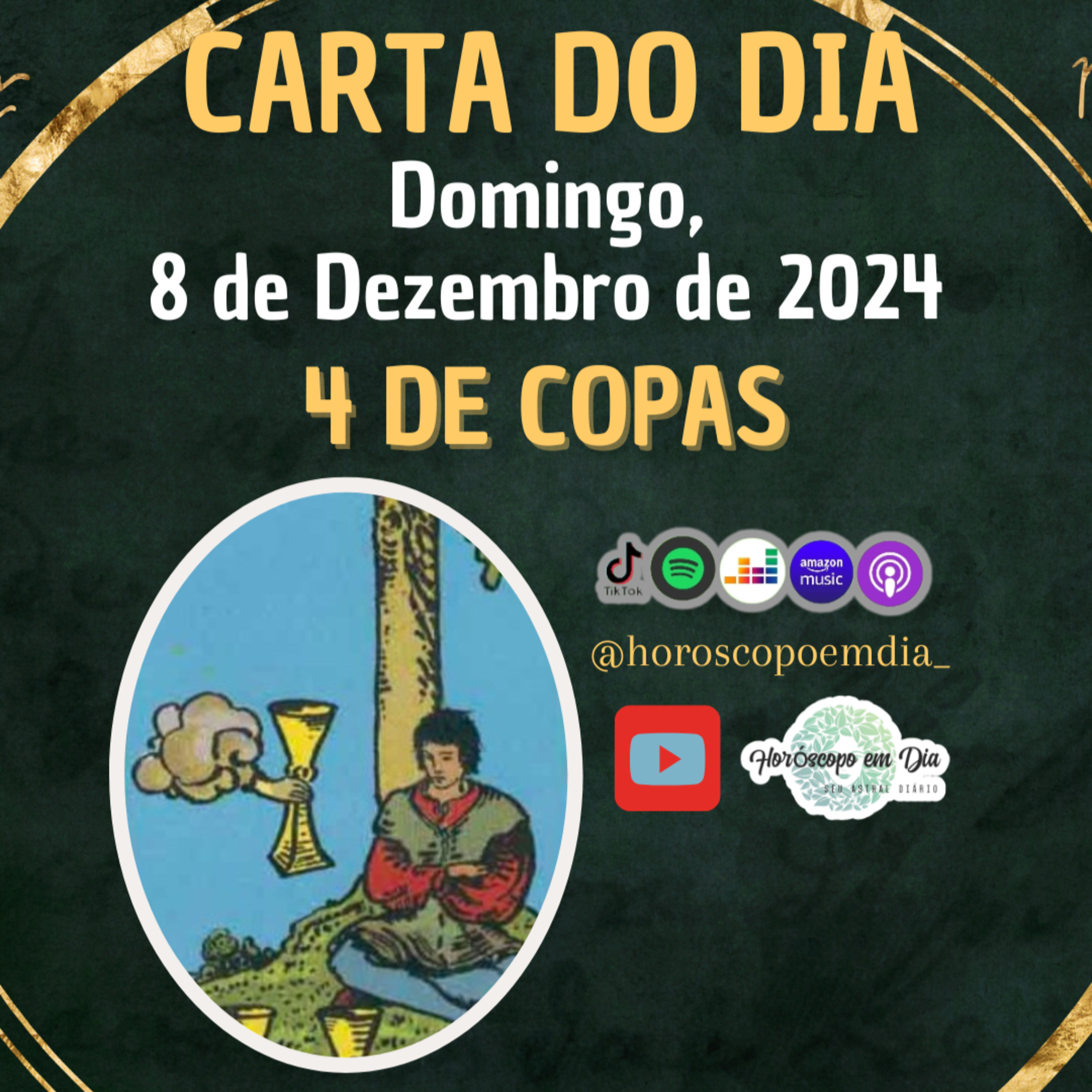 Carta para o dia 8 de Dezembro de 2024, 4 de Copas. episode artwork