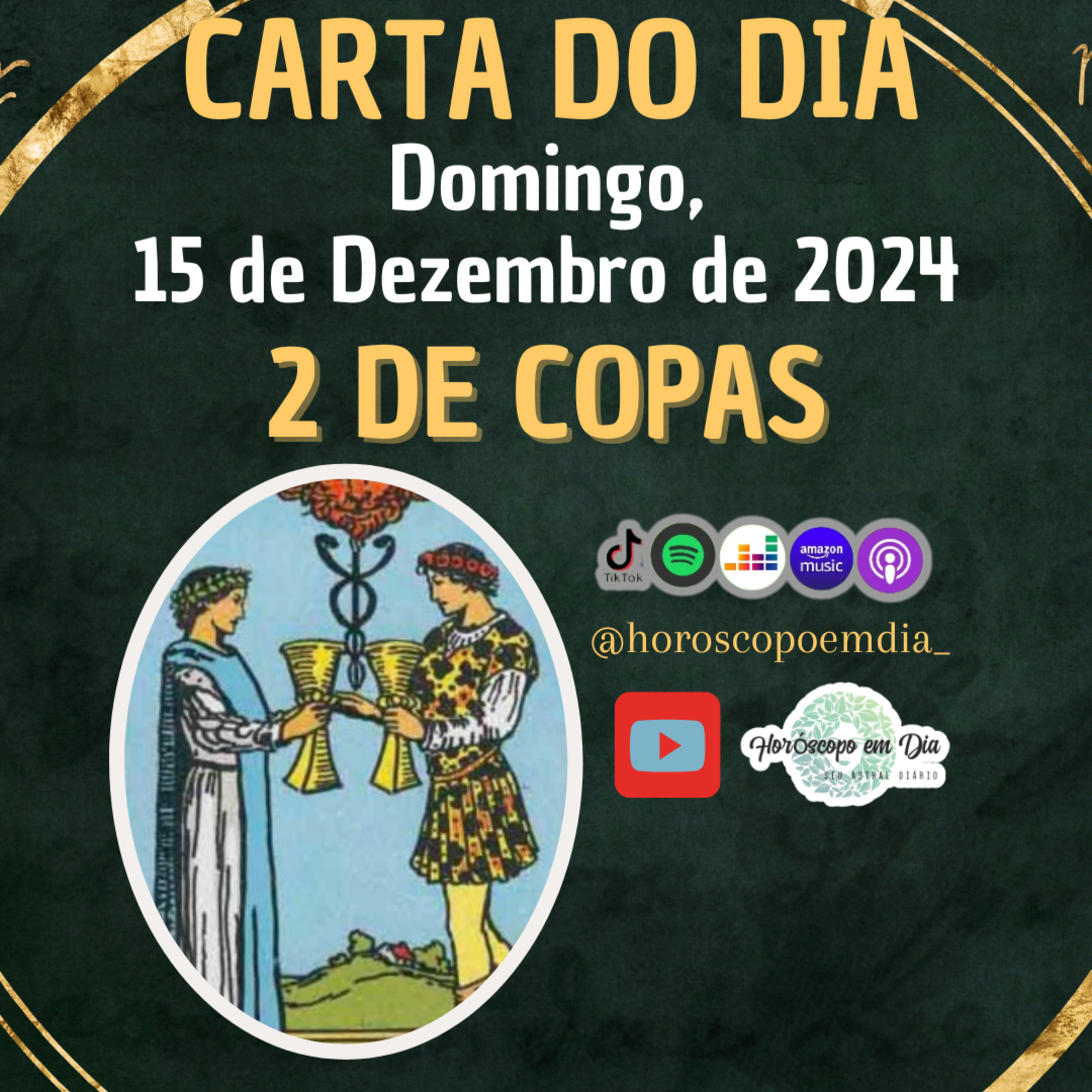 Carta para o dia 15 de Dezembro de 2024, Dois de Copas. episode artwork