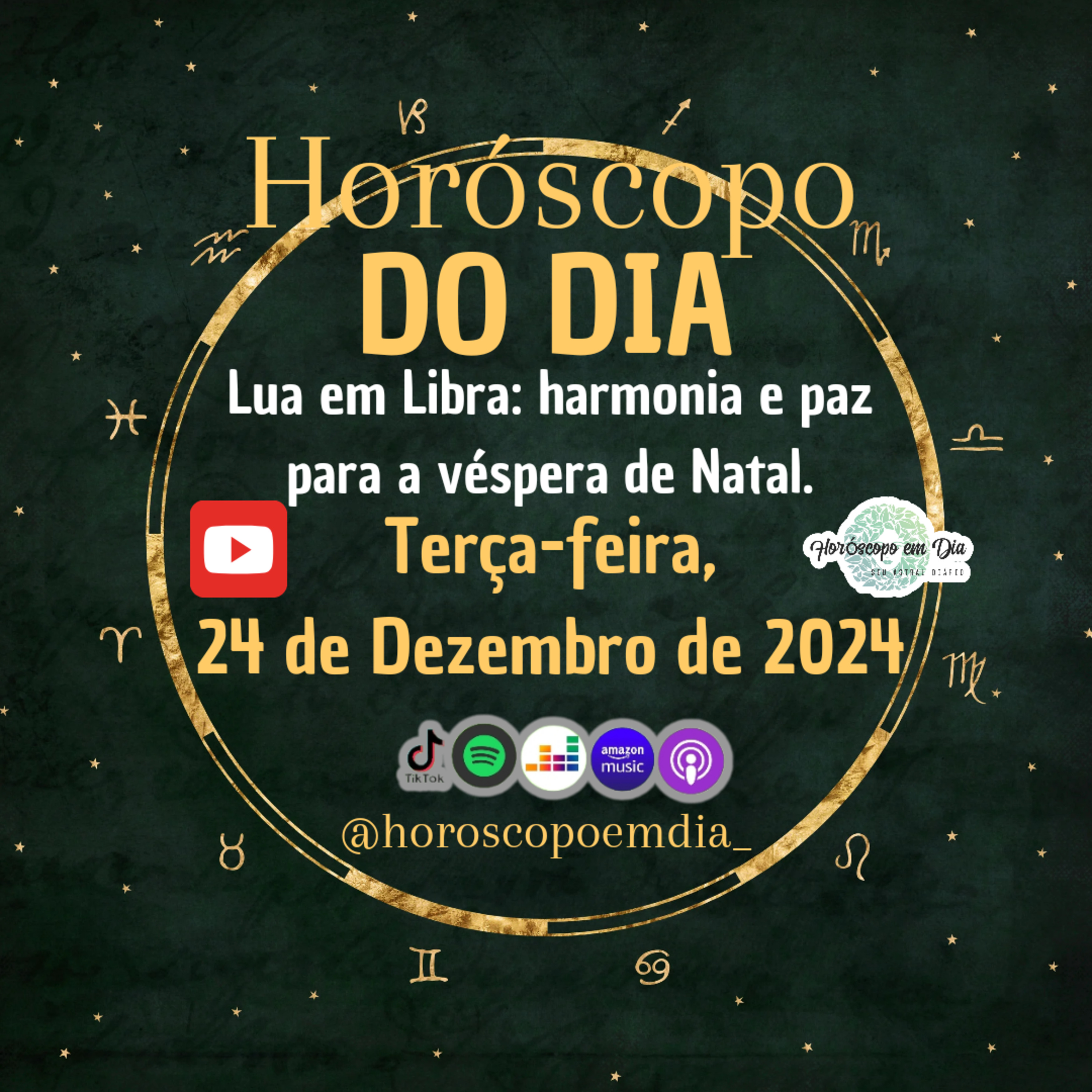 Horóscopo do Dia, Terça-feira, 24 de dezembro de 2024. Todos os signos. episode artwork