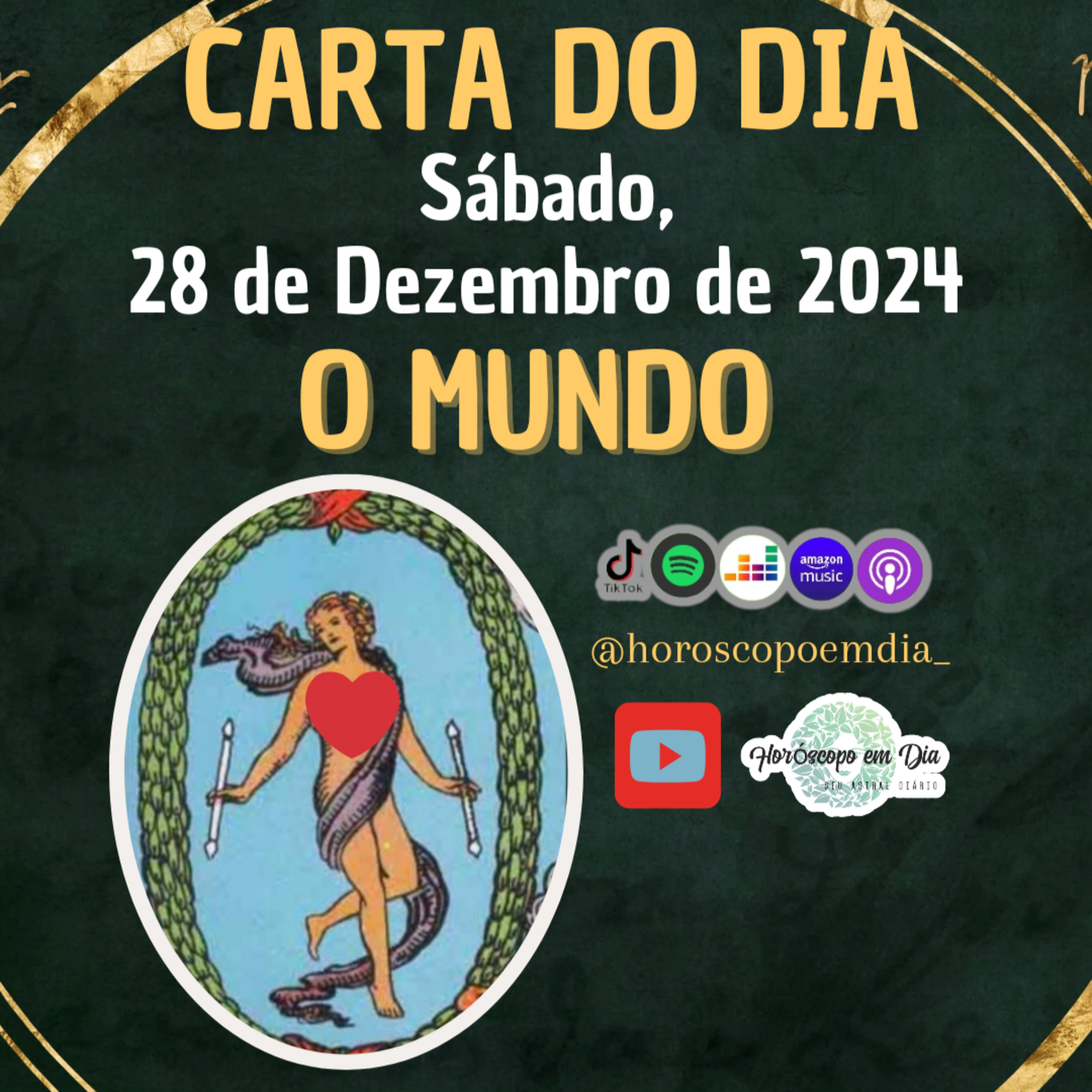Carta para o dia 28 de Dezembro de 2024, O Mundo. episode artwork