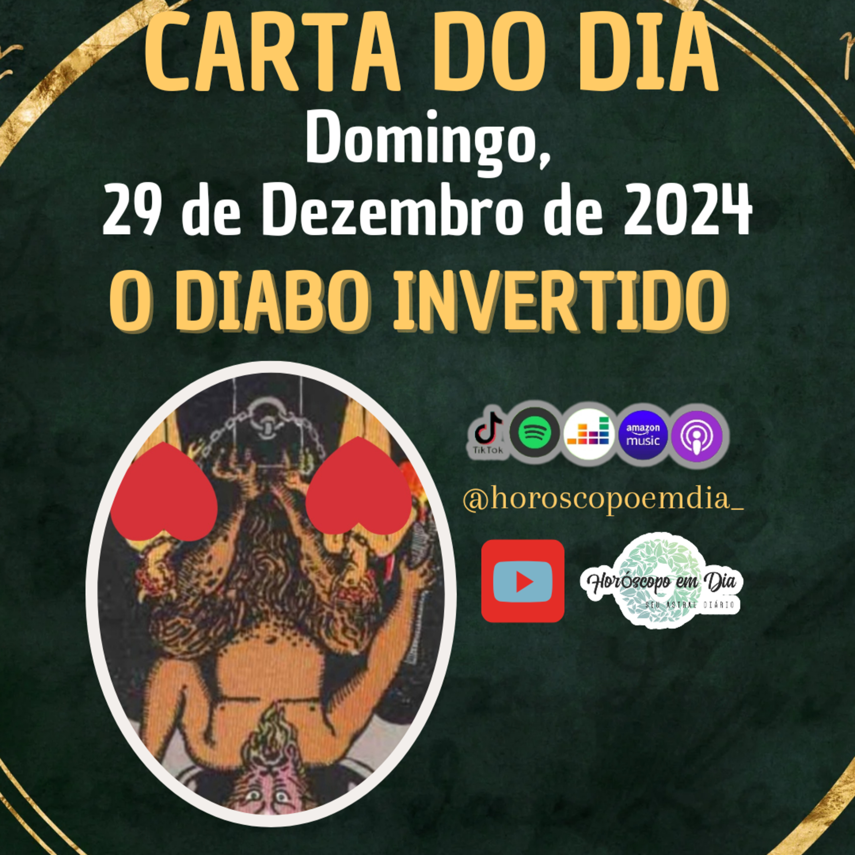 Carta para o dia 29 de Dezembro de 2024, O Diabo Invertido. episode artwork