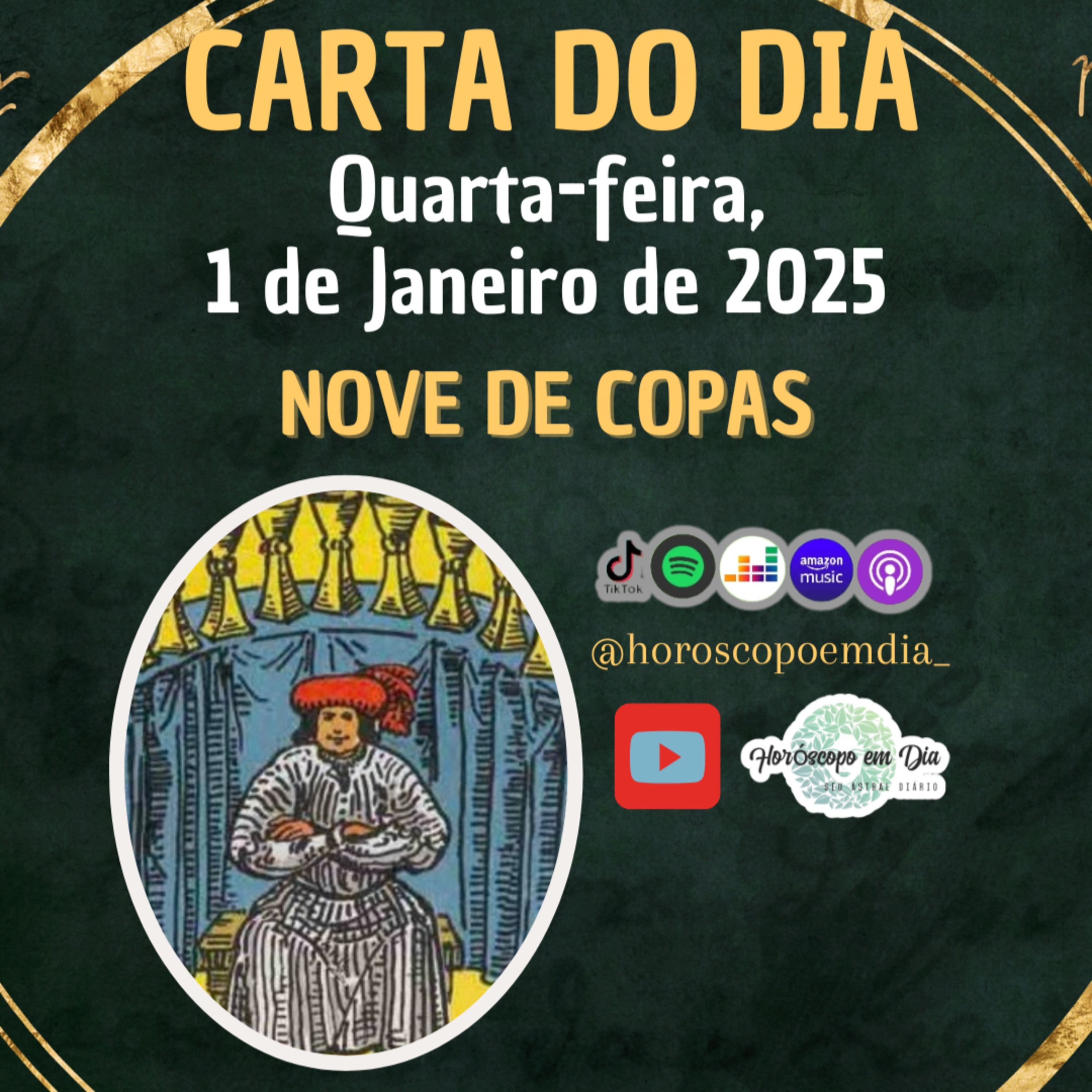 Carta para o dia 1 de Janeiro de 2025, Nove de Copas. episode artwork
