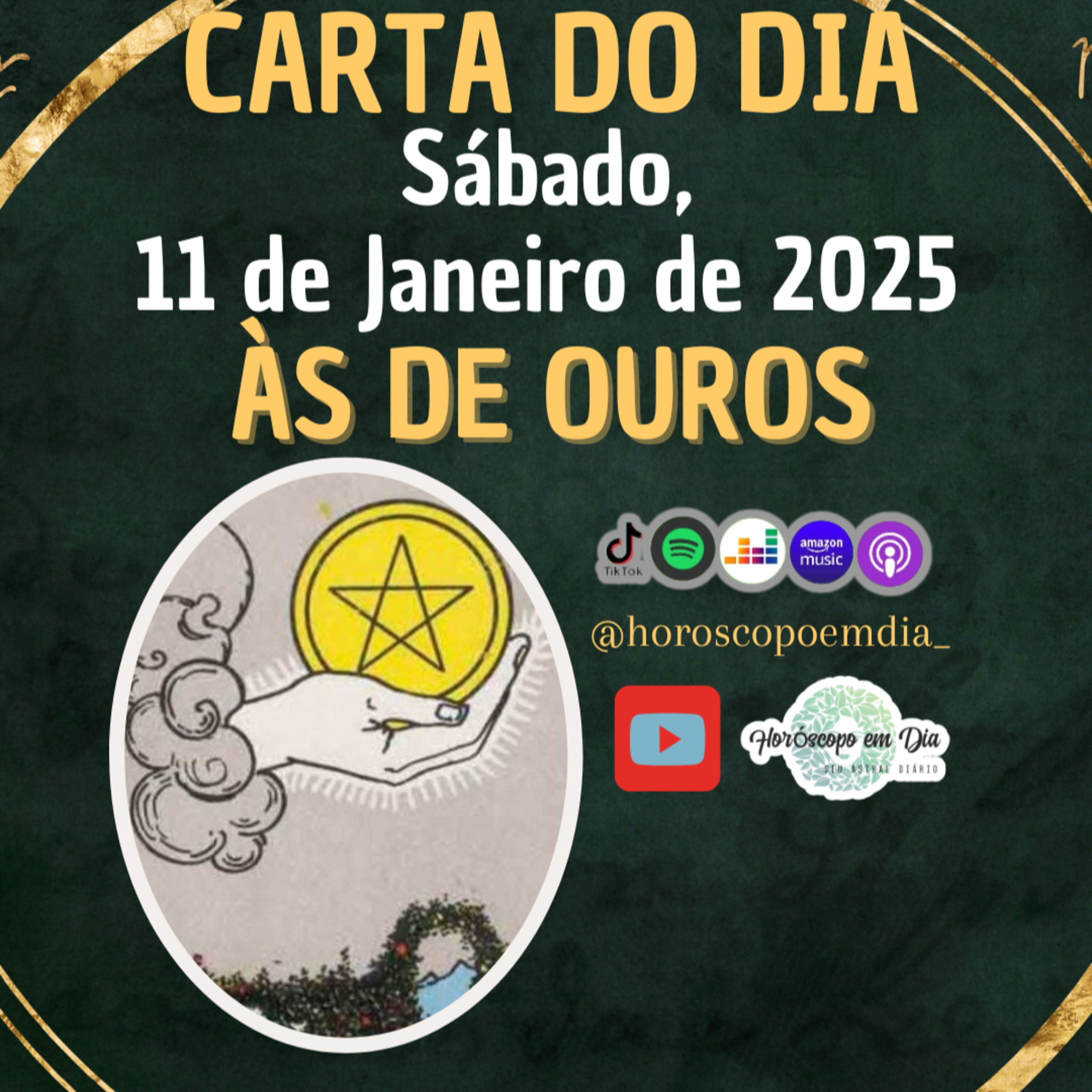 Carta para o dia 11 de Janeiro de 2025, Às de Ouros. episode artwork