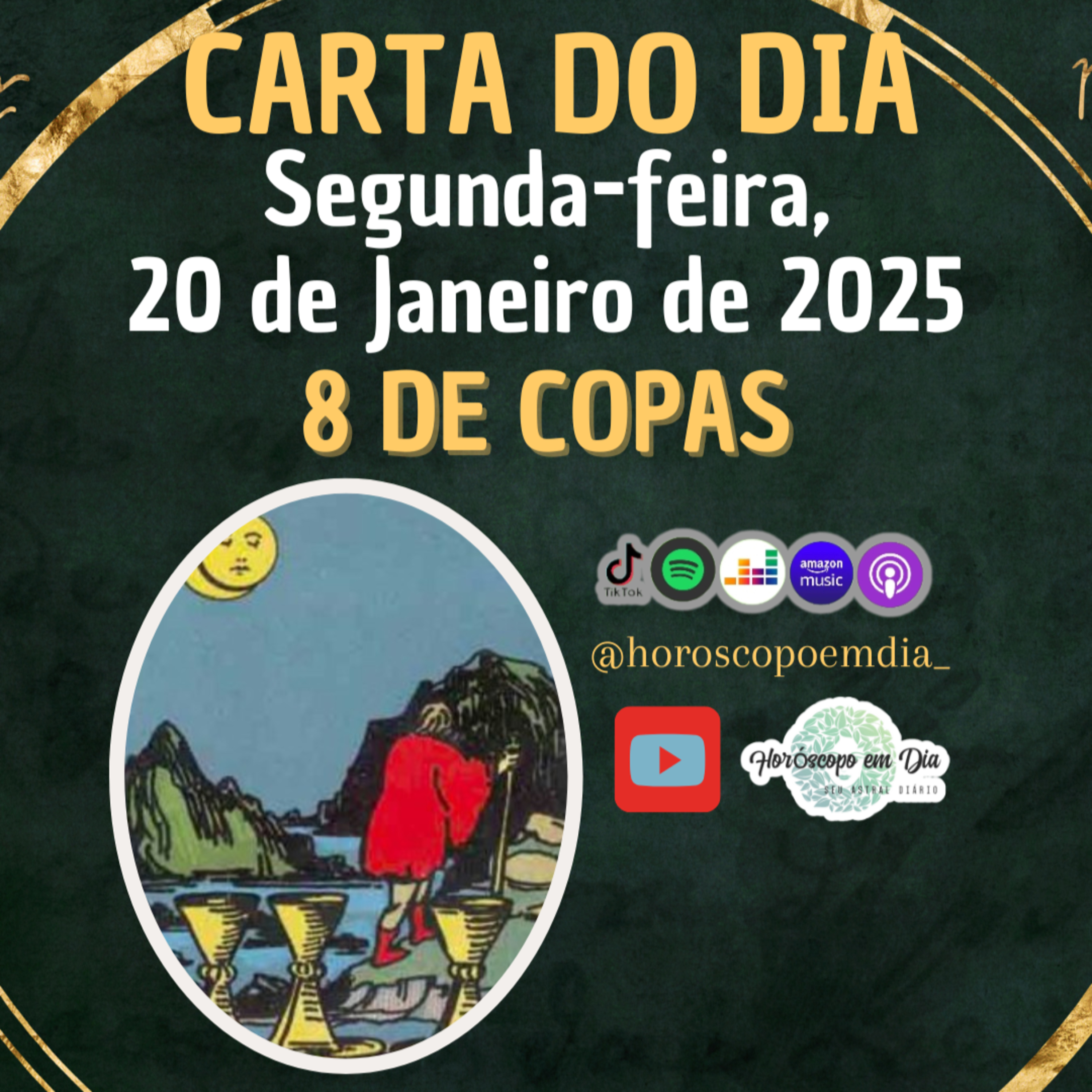 Carta para o dia 20 de Janeiro de 2025, 8 de Copas. episode artwork