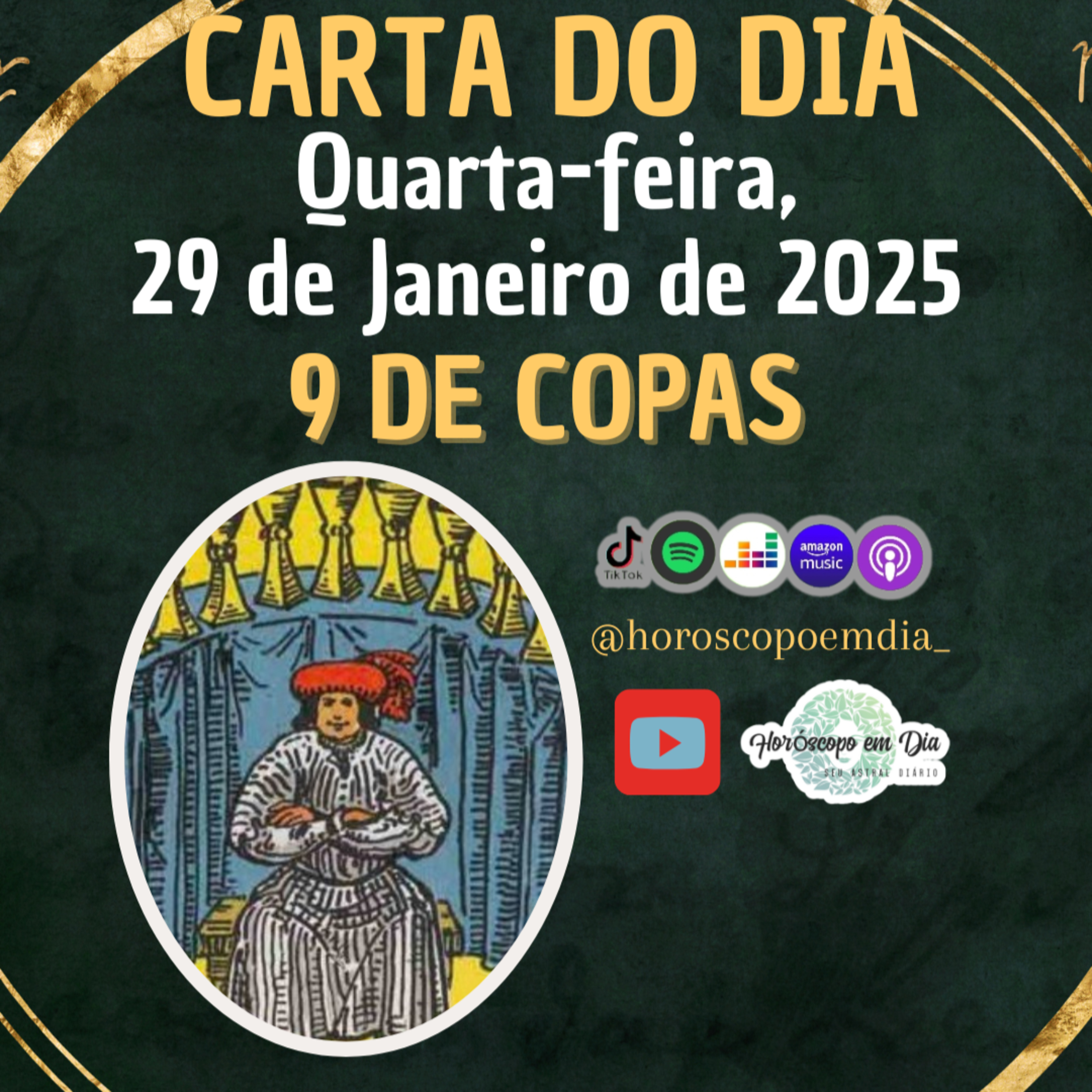 Carta para o dia 29 de Janeiro de 2025, 9 de Copas. episode artwork