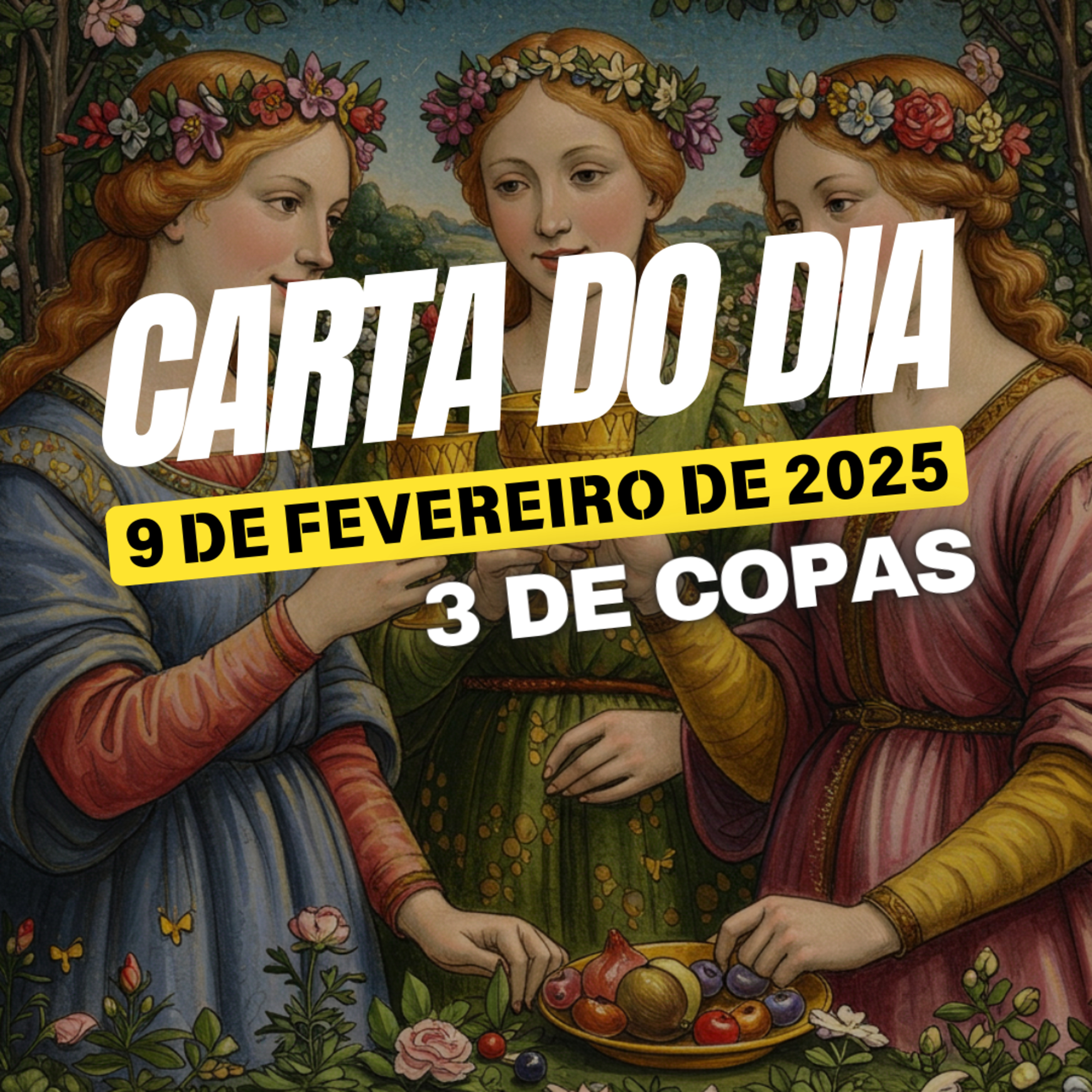 Carta para o dia 9 de Fevereiro de 2025, 3 de Copas. episode artwork