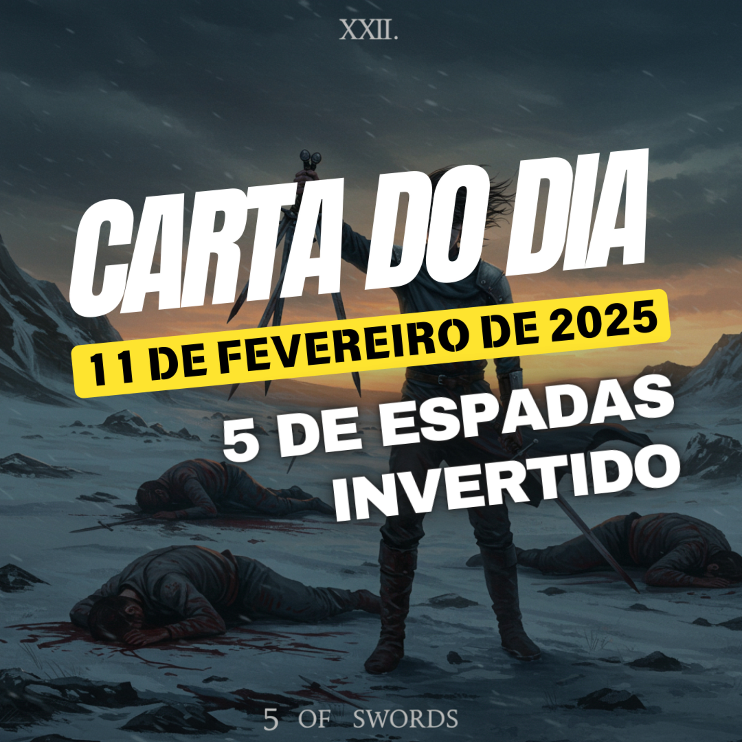 Carta para o dia 11 de Fevereiro de 2025, 5 de Espadas invertido. episode artwork