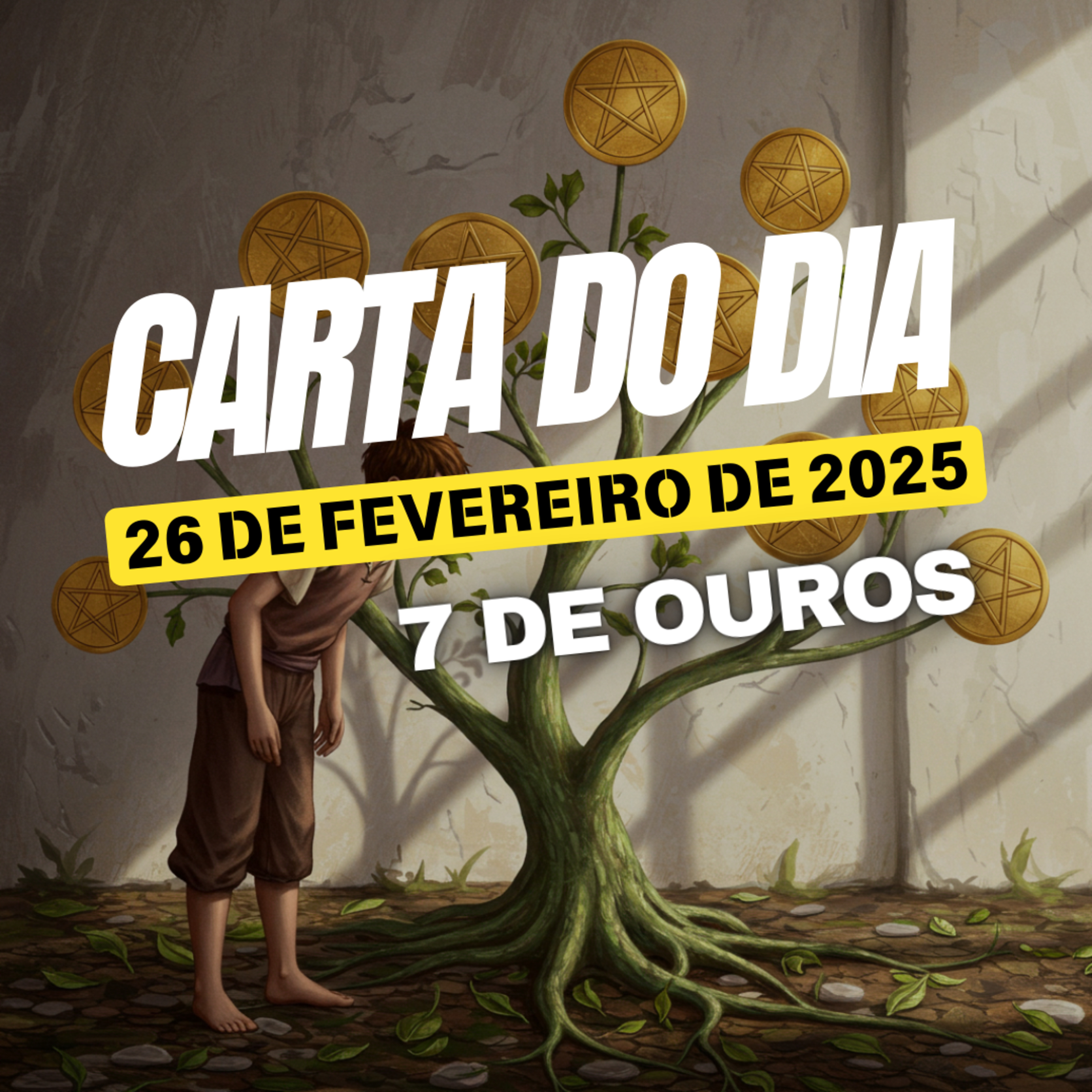 Carta para o dia 26 de Fevereiro de 2025, 7 de Ouros. episode artwork