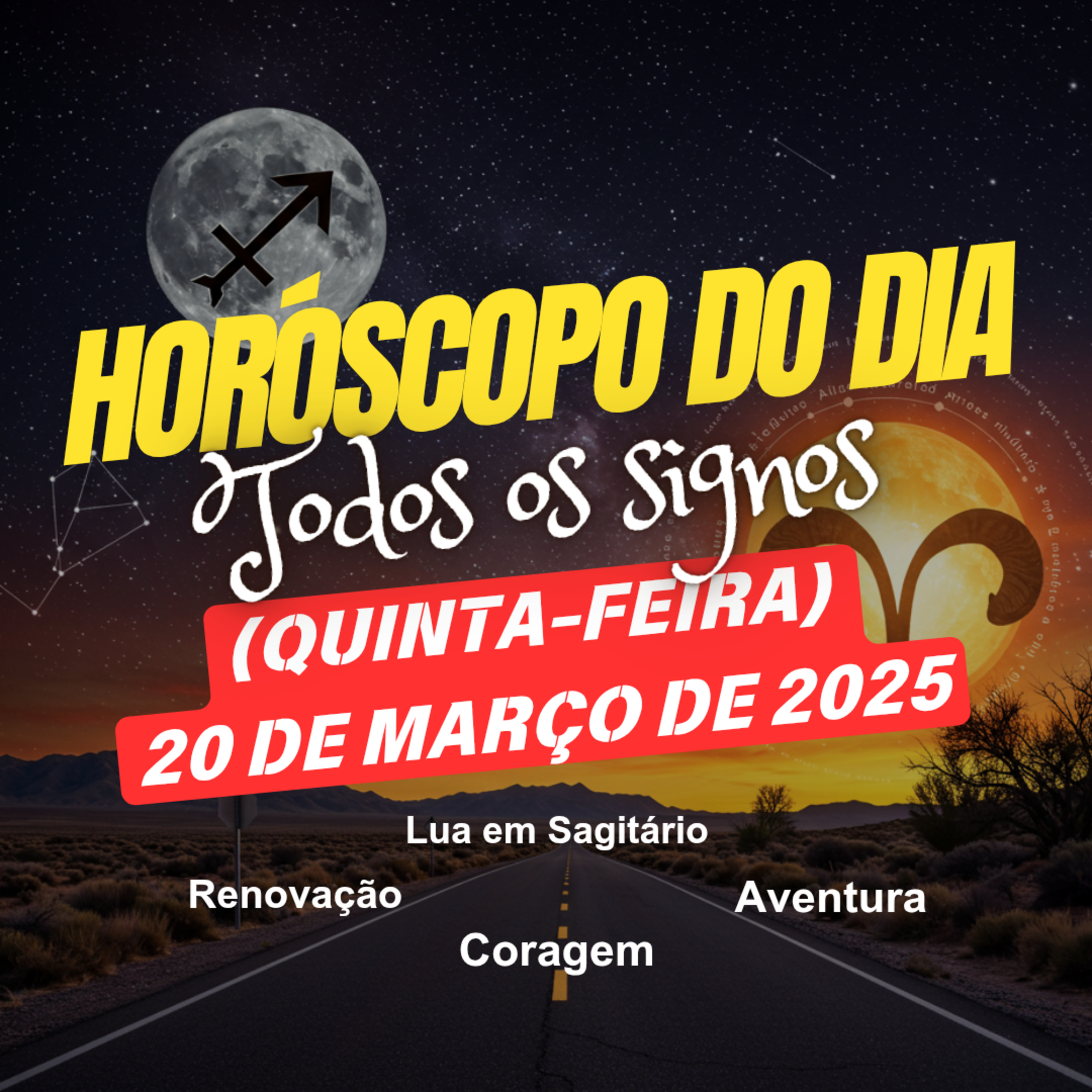 Horóscopo do Dia, Quinta-feira, 20 de Março de 2025. Todos os signos. episode artwork