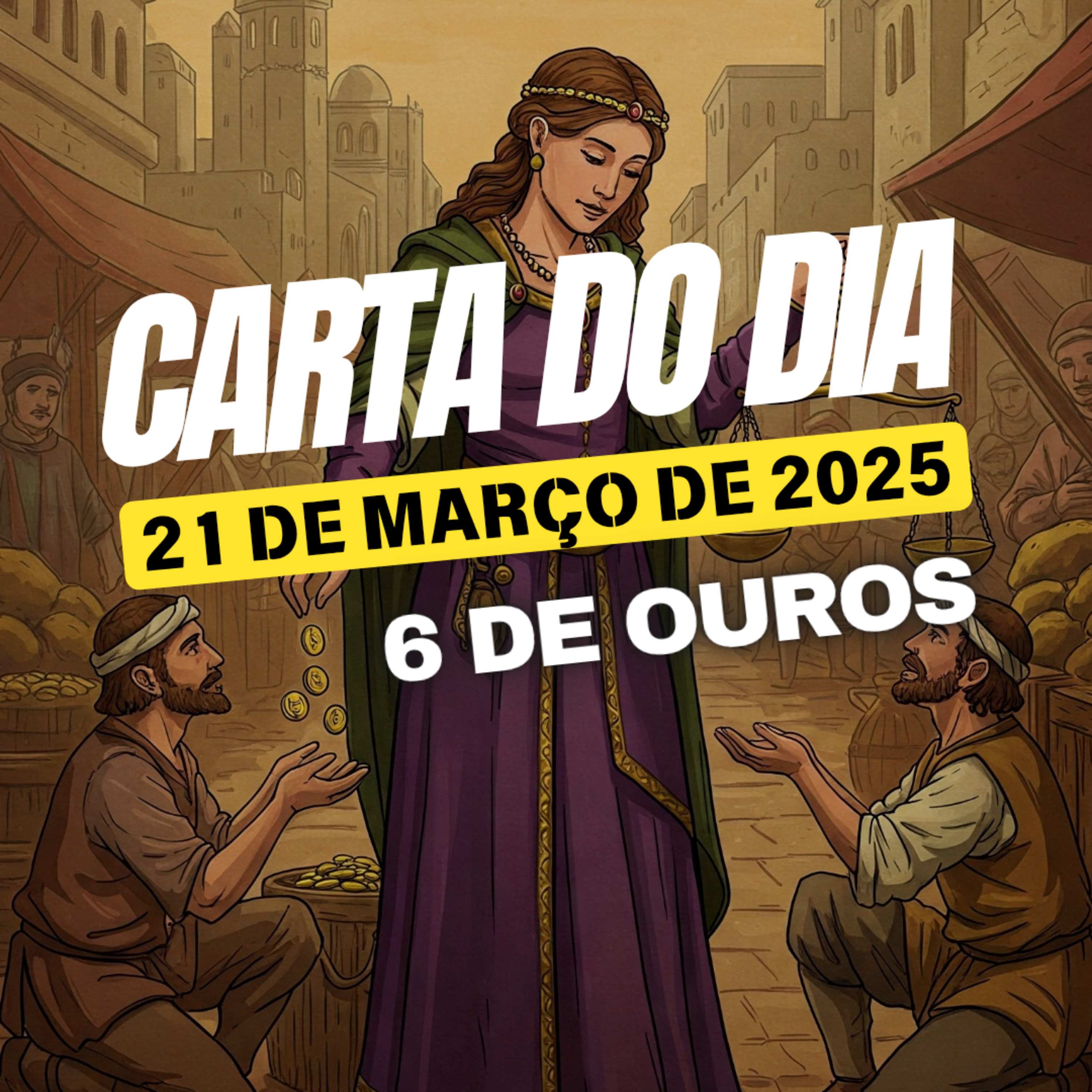Carta para o dia 21 de Março de 2025, 6 de Ouros. episode artwork