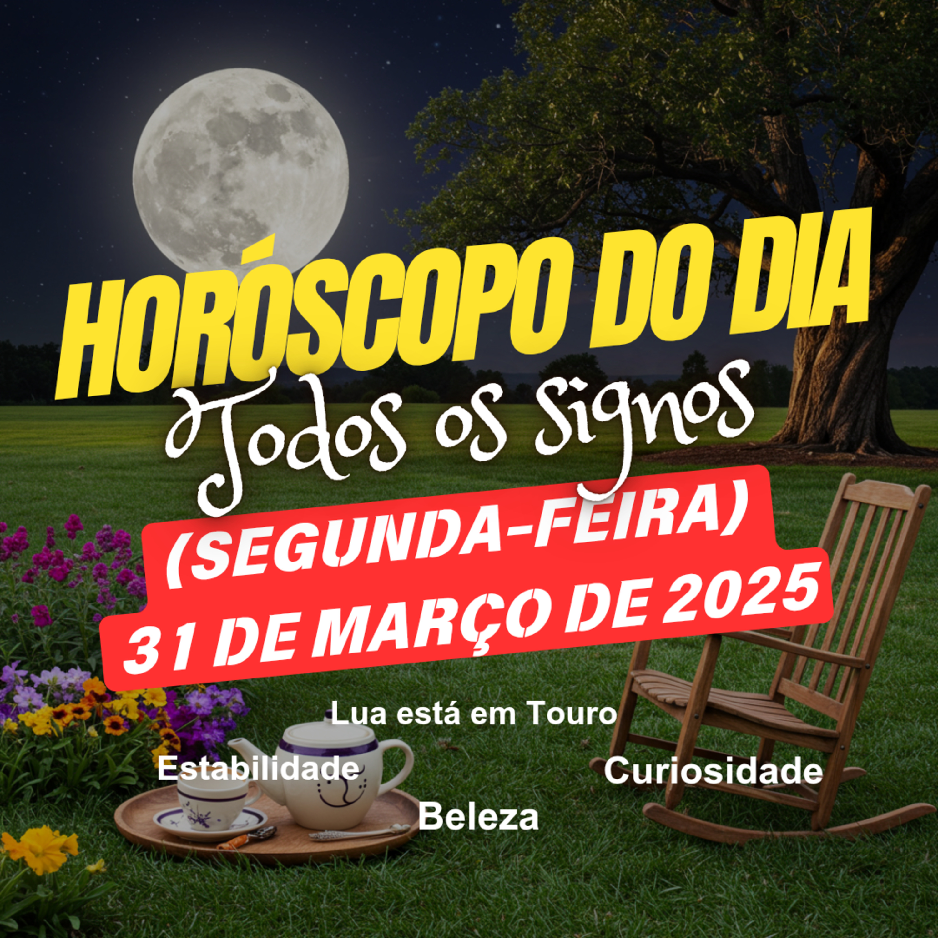 Horóscopo do Dia, Segunda-feira, 31 de Março de 2025. Todos os signos. episode artwork