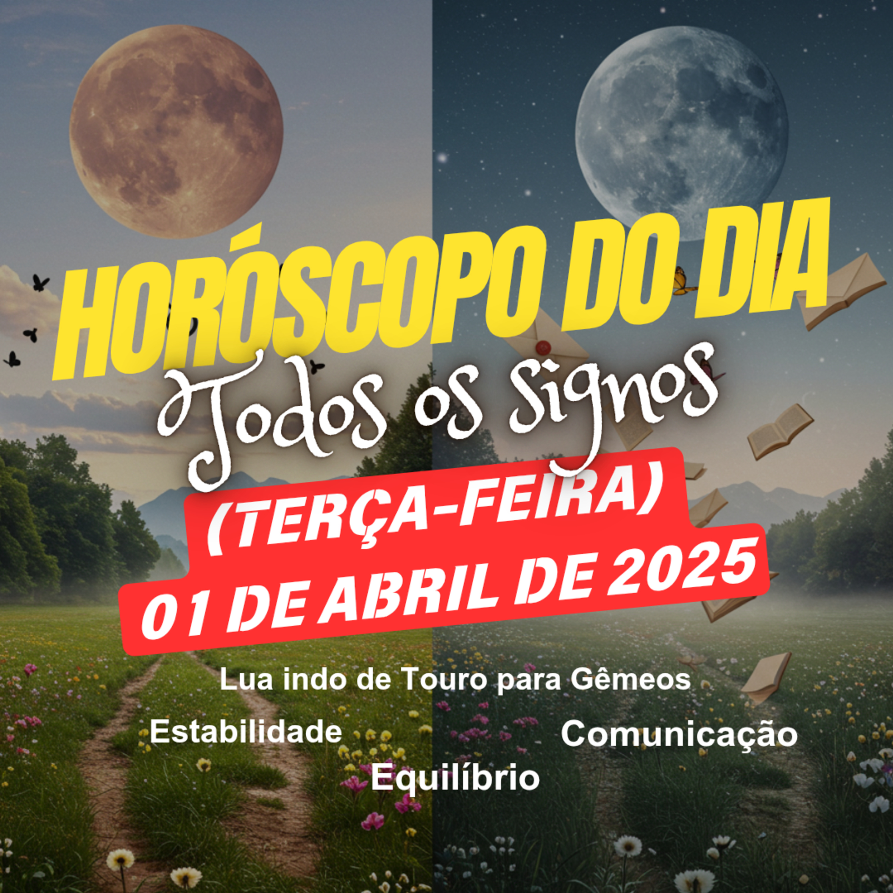 Horóscopo do Dia, Terça-feira, 1 de Abril de 2025. Todos os signos. episode artwork