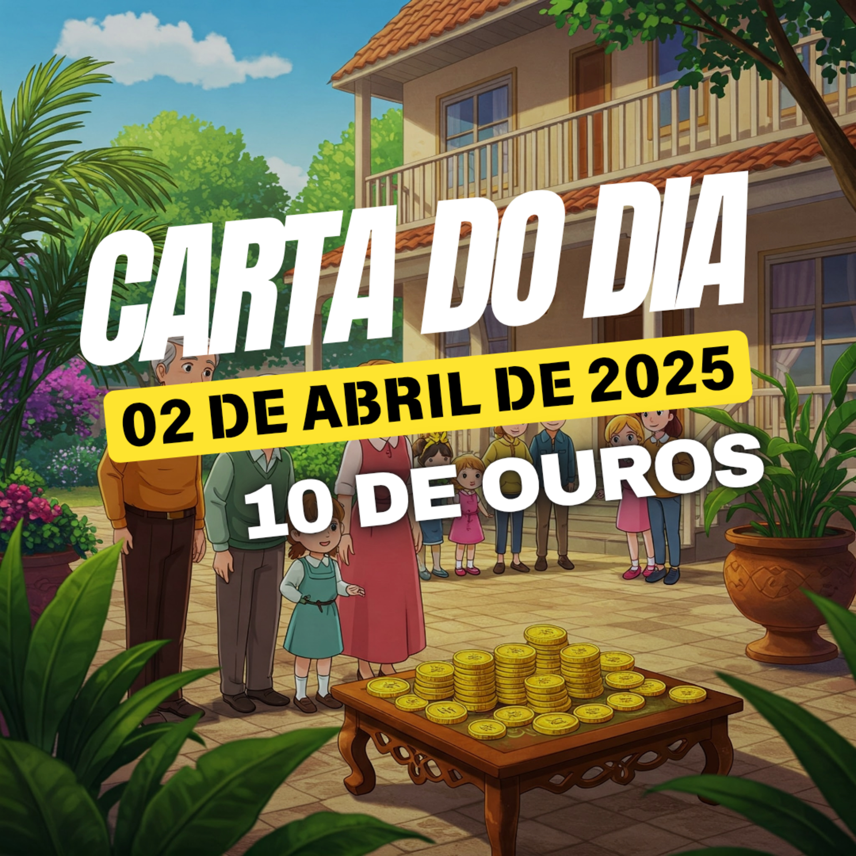 Carta para o dia 2 de Abril de 2025, 10 de Ouros. episode artwork