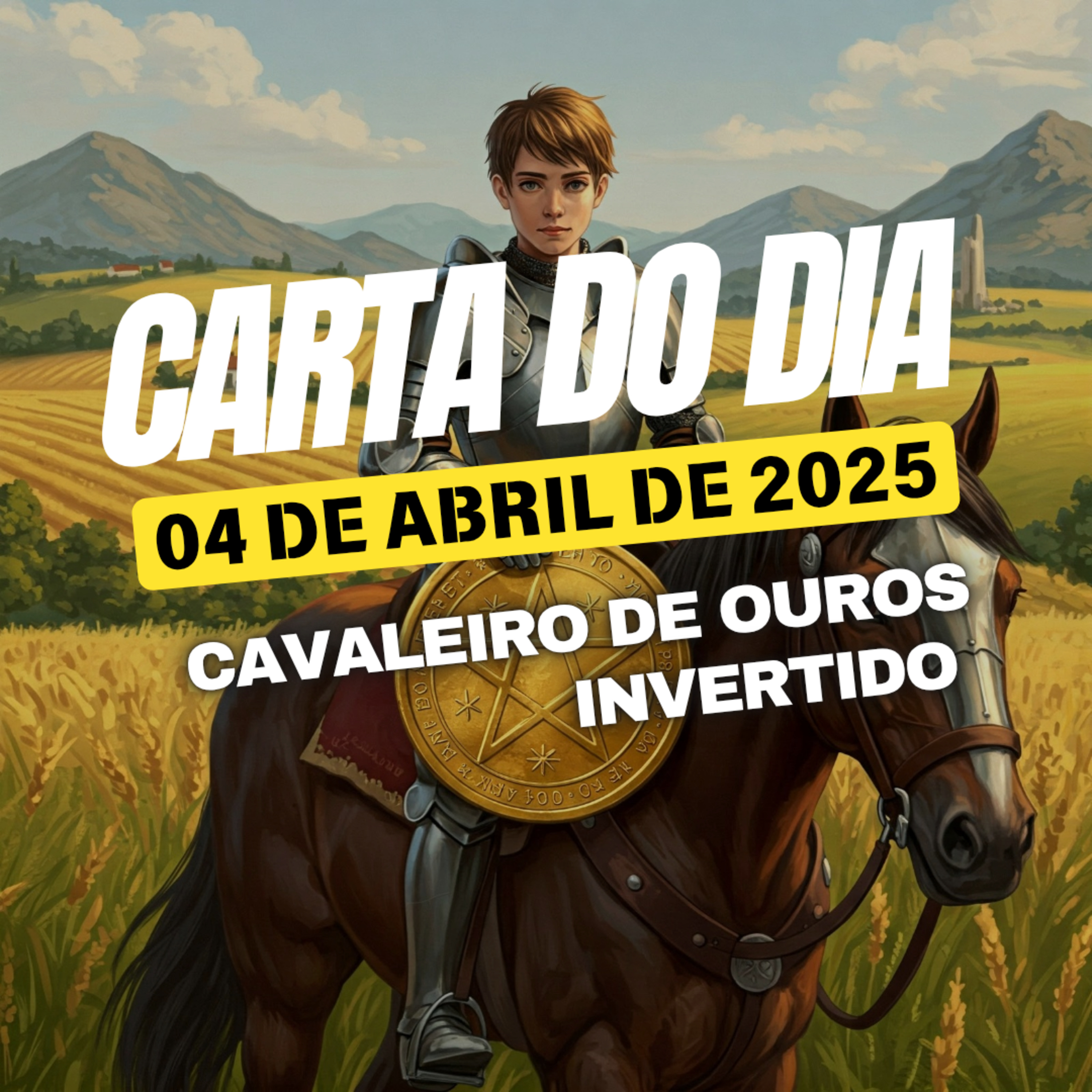 Carta para o dia 4 de Abril de 2025, Cavaleiro de Ouros Invertido. episode artwork