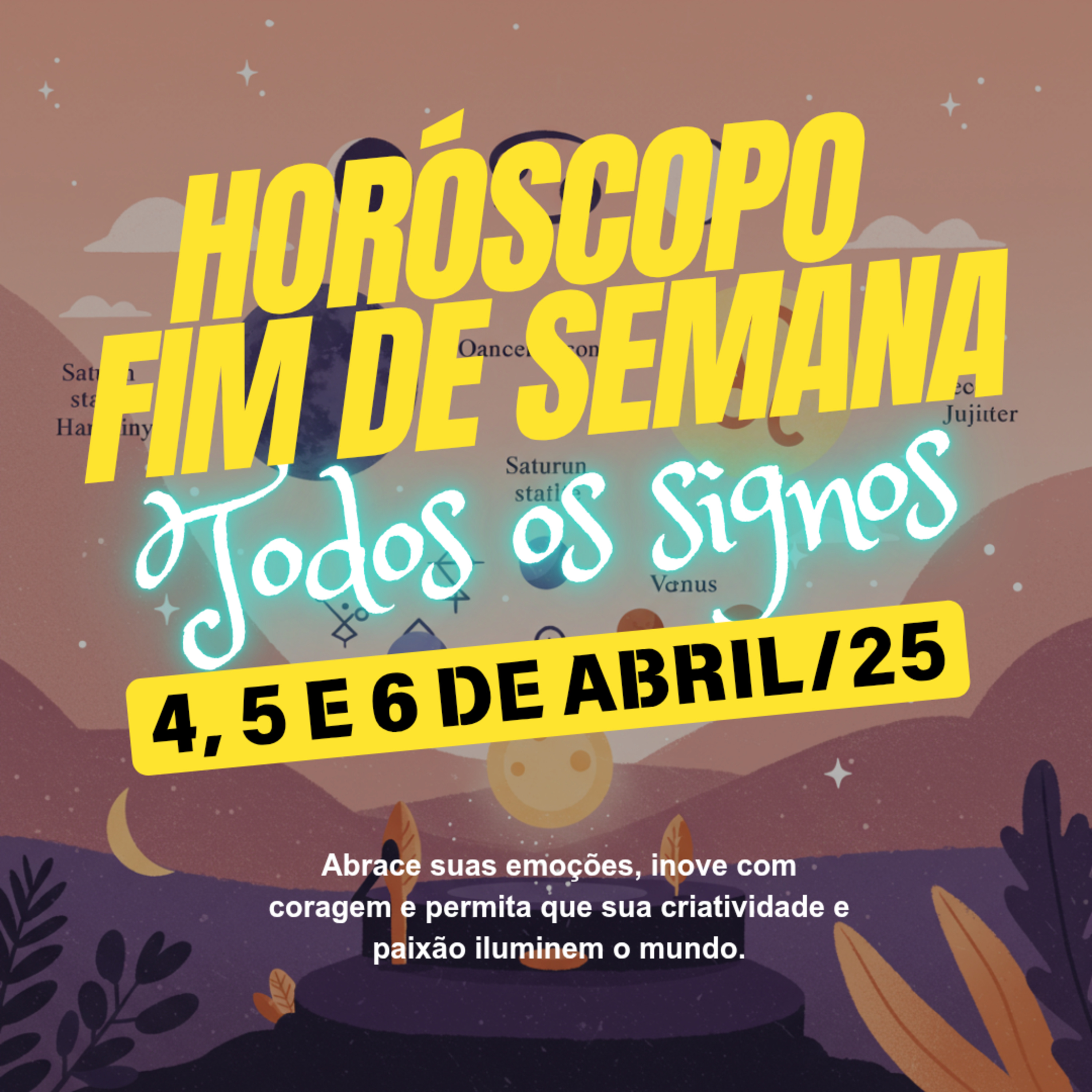 Horóscopo para o fim de semana, de 4 a 6 de Abril de 2025. Todos os signos. episode artwork