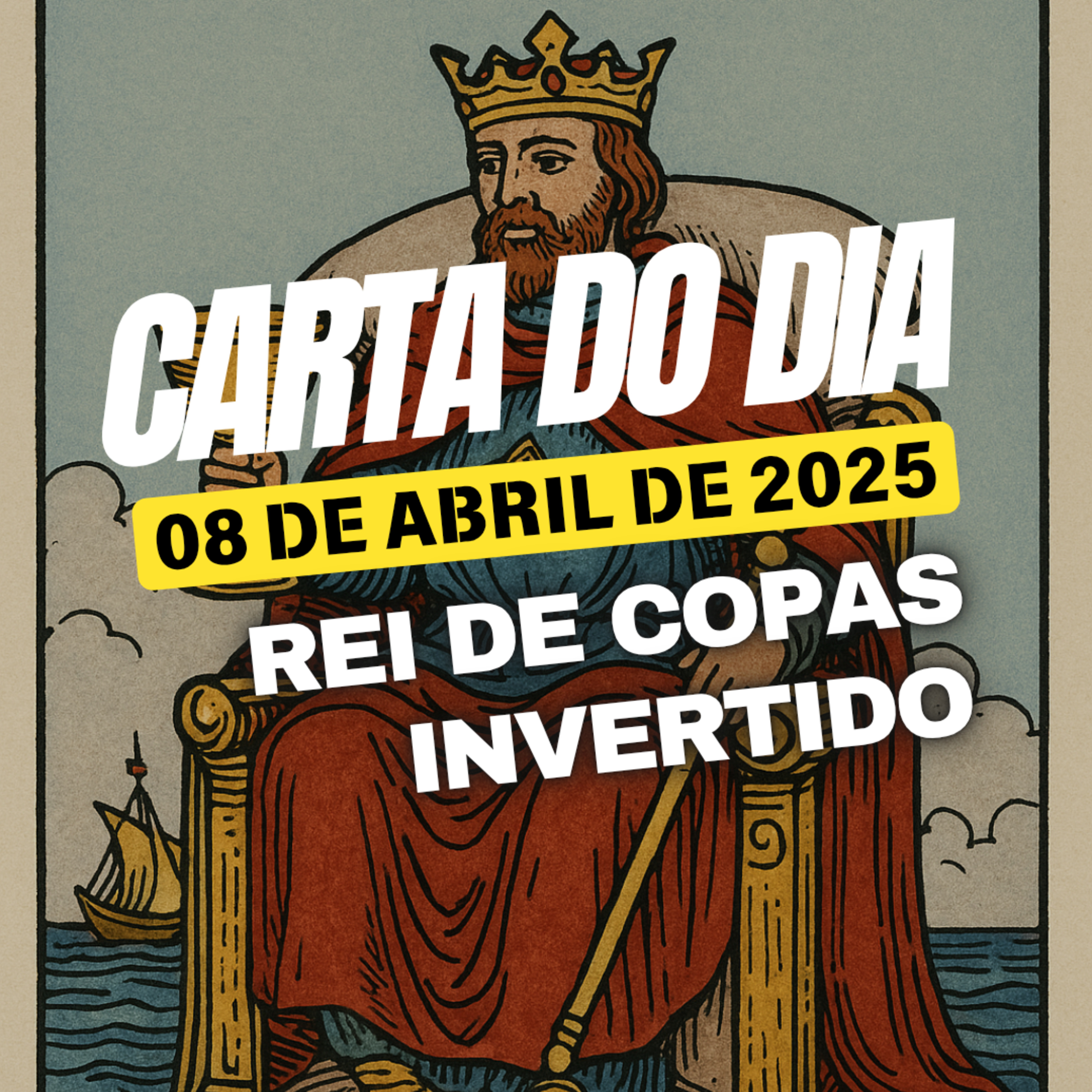 Carta para o dia 8 de Abril de 2025, Rei de Copas invertido. episode artwork