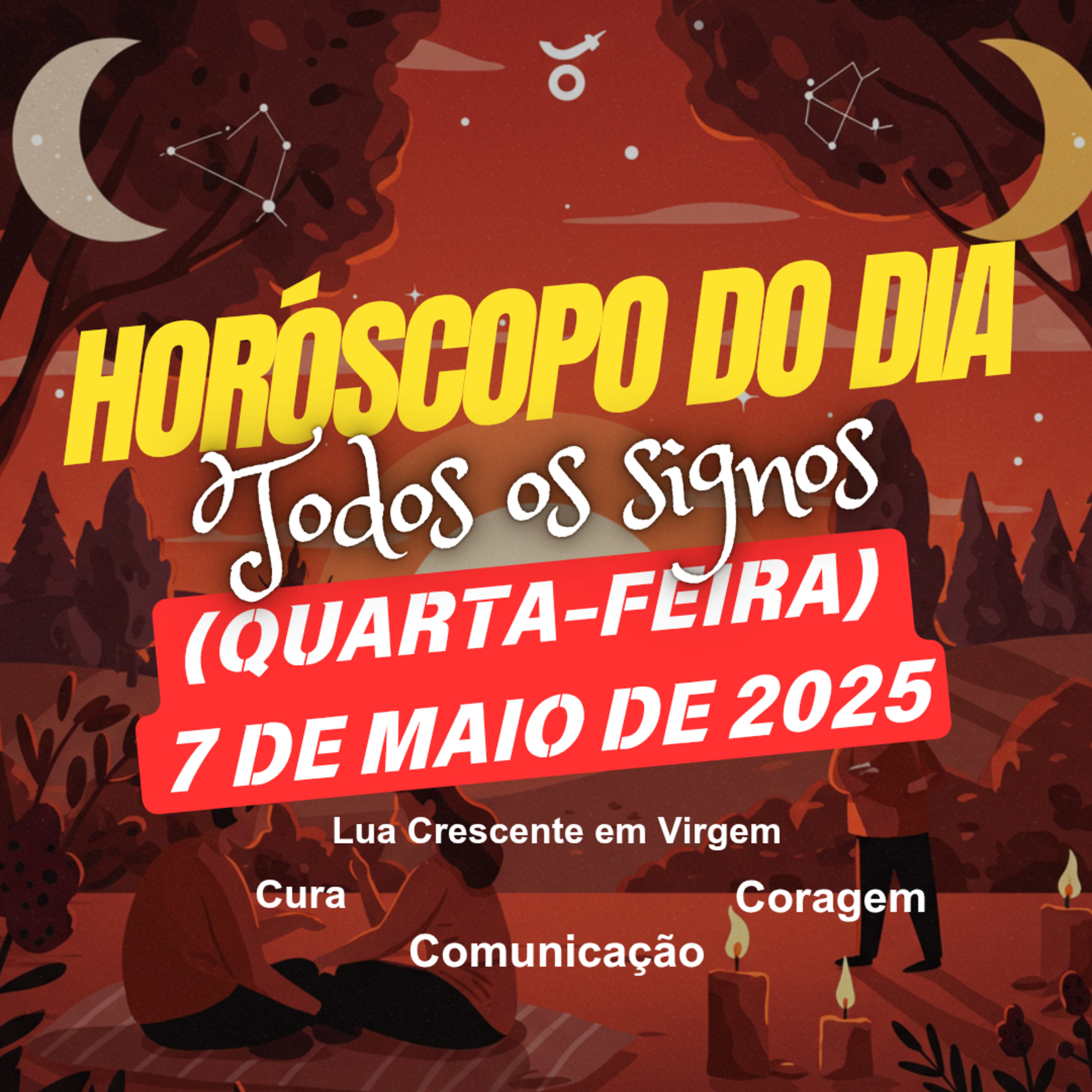 Horóscopo do Dia, Quarta-feira, 7 de Maio de 2025. Todos os signos. episode artwork