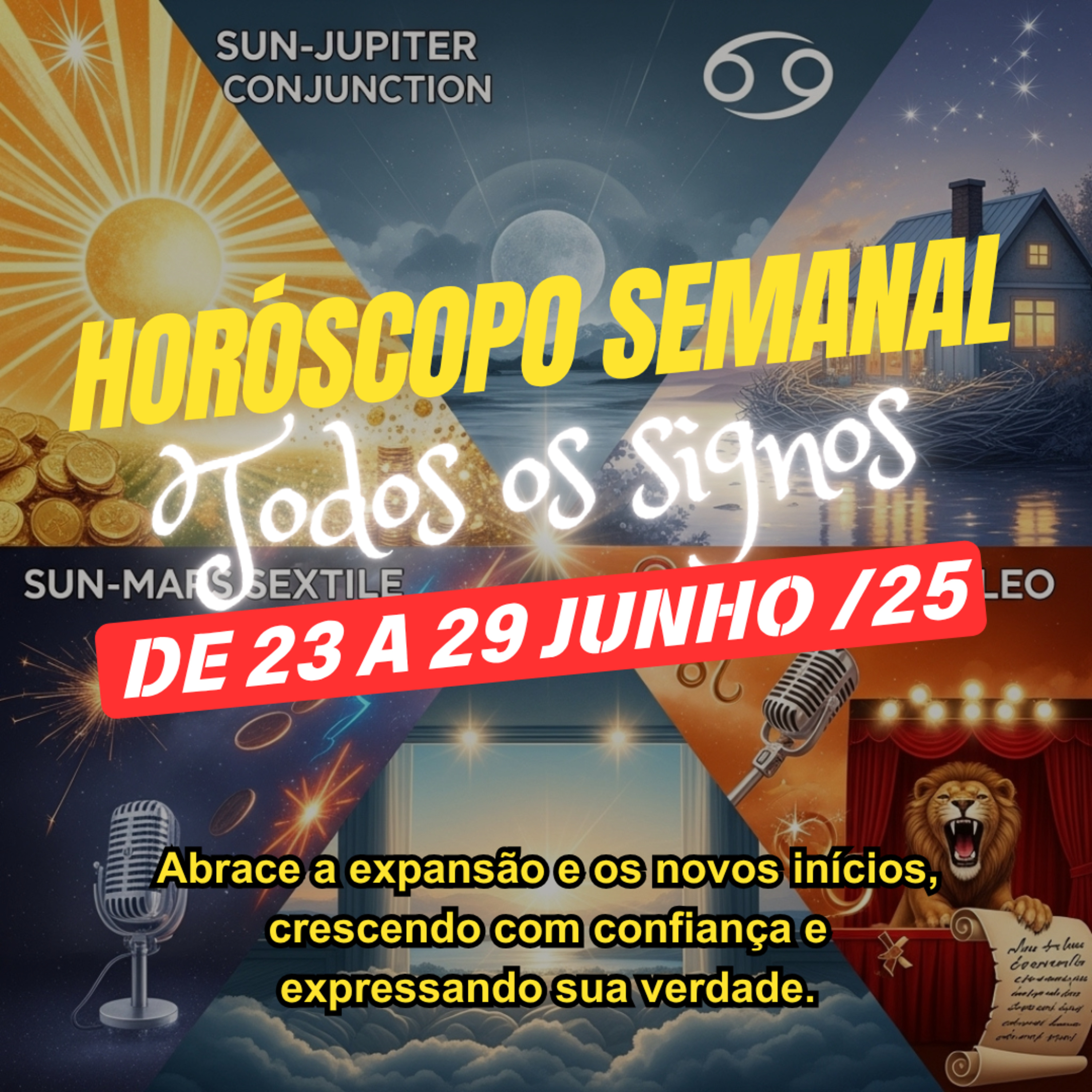 Horóscopo Semanal, De 23 a 29 de Junho de 2025. Todos os signos. episode artwork