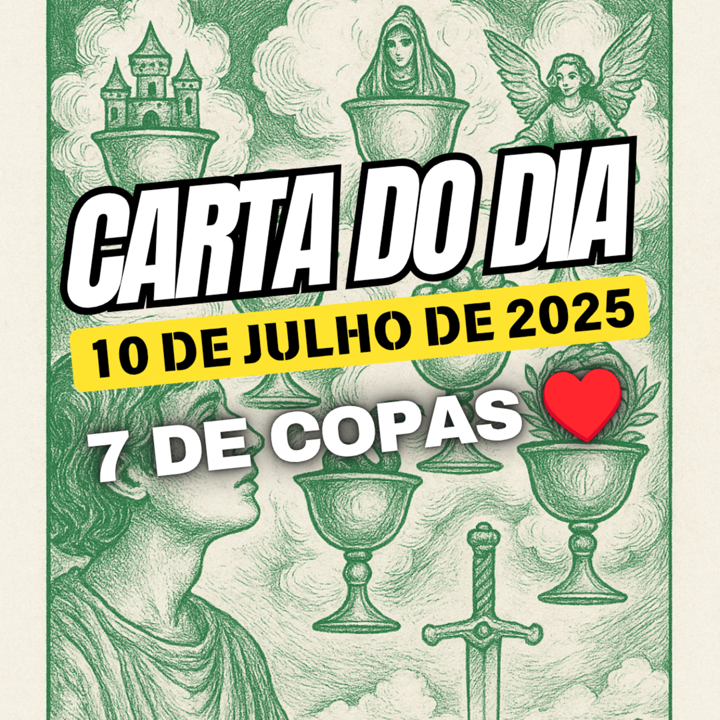 Carta para o dia 10 de Julho de 2025, 7 de Copas. episode artwork