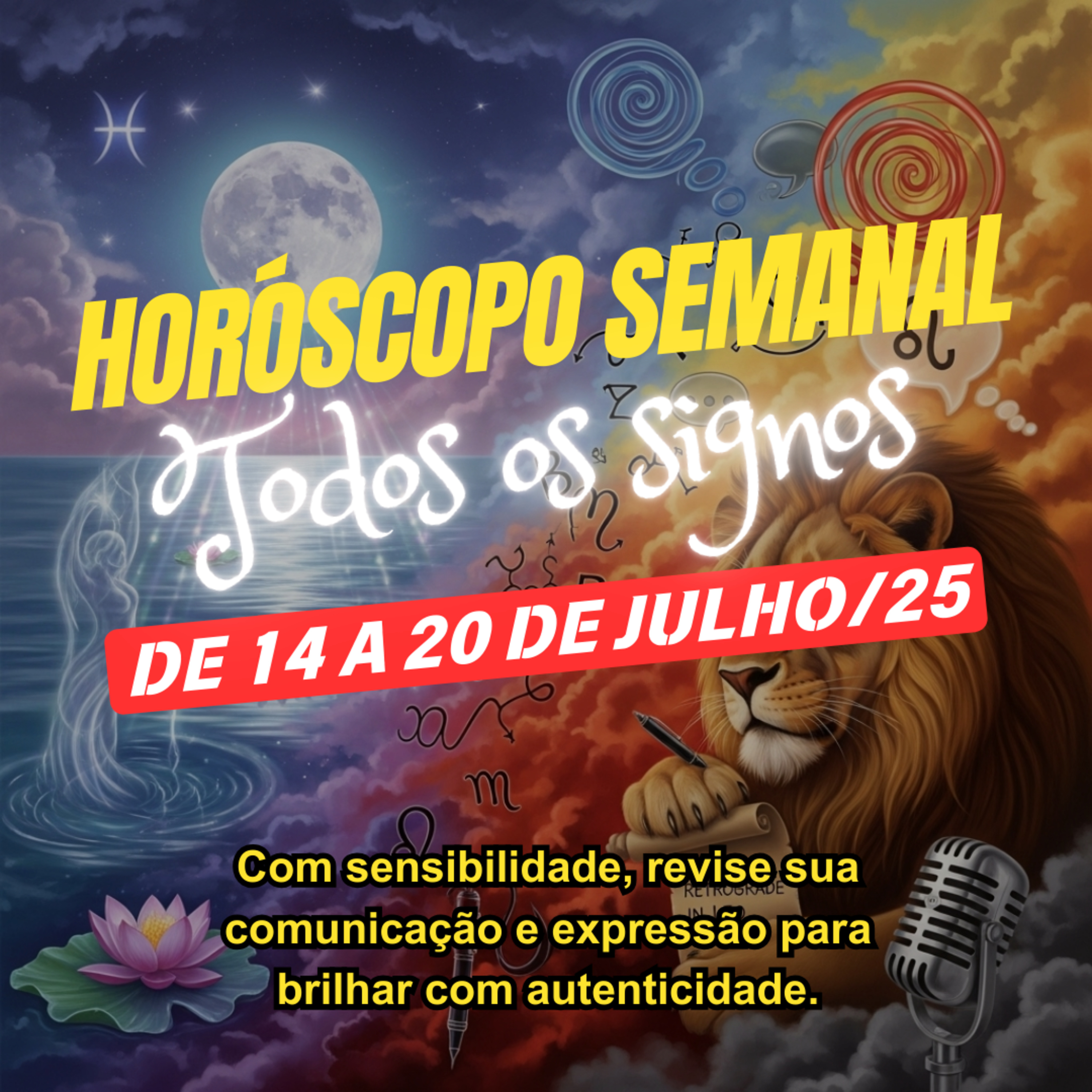 Horóscopo Semanal, De 14 a 20 de Julho de 2025. Todos os signos. episode artwork
