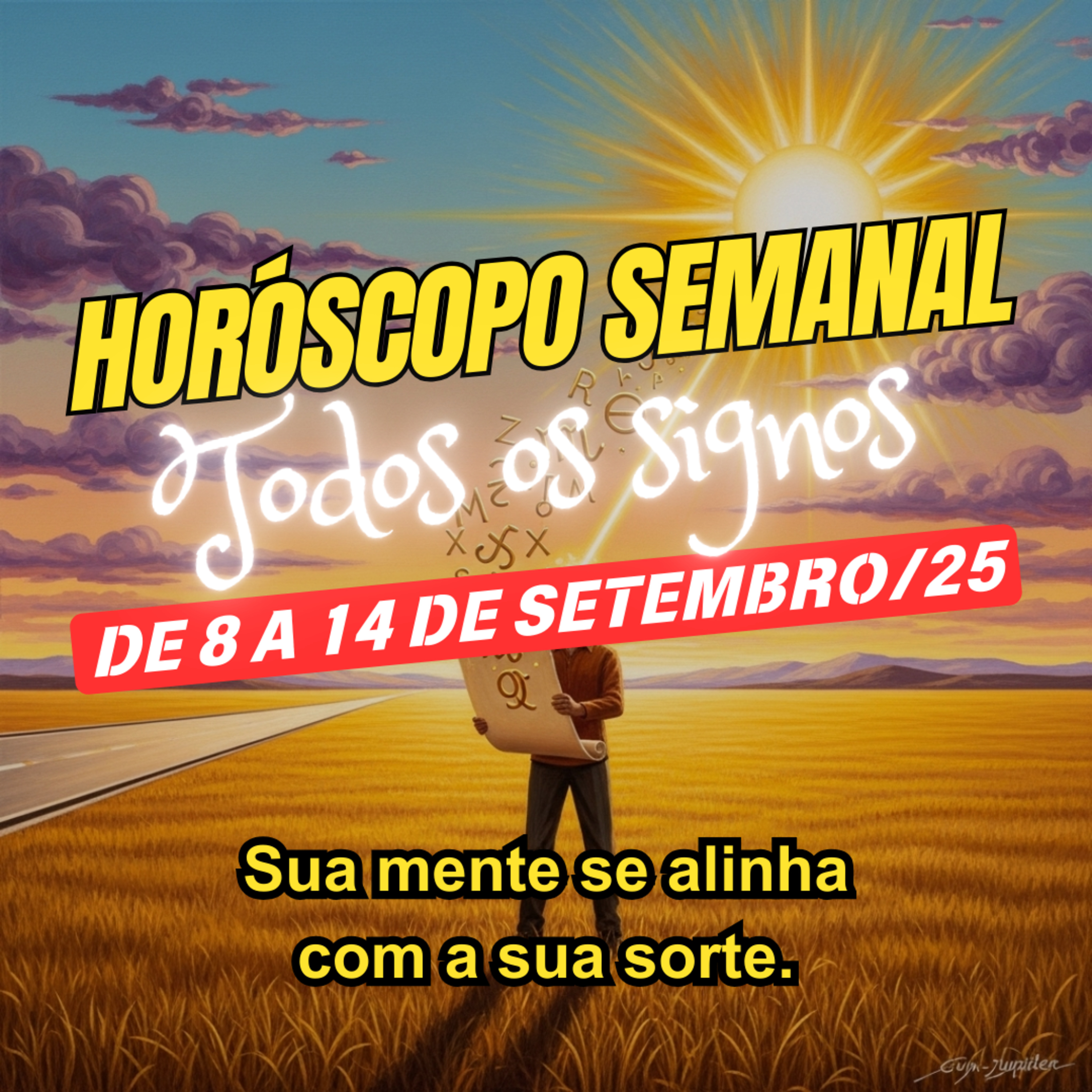 Horóscopo Semanal, De 8 a 14 de Setembro de 2025. Todos os signos. episode artwork