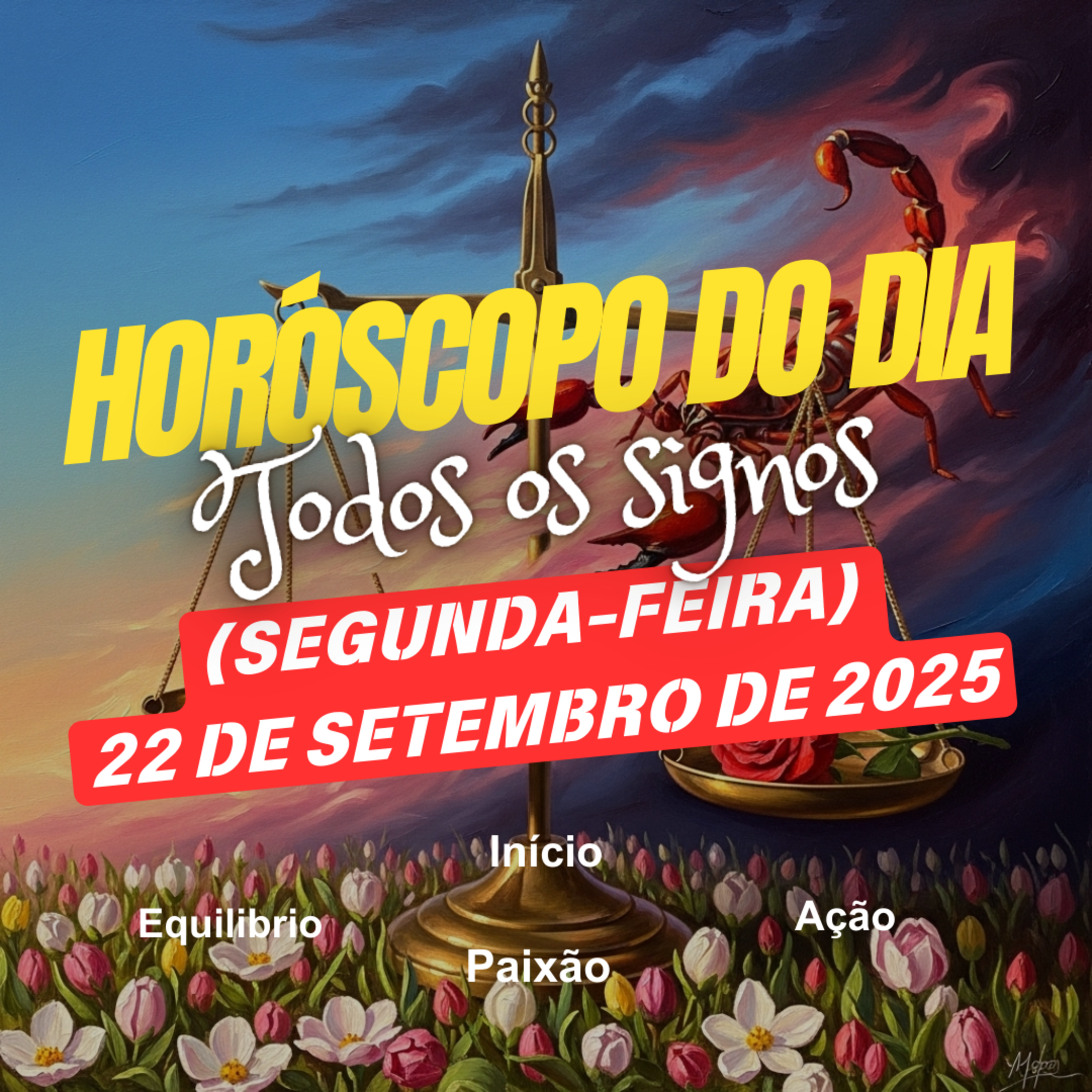 Horóscopo do Dia, Segunda-feira, 22 de Setembro de 2025. Todos os signos. episode artwork