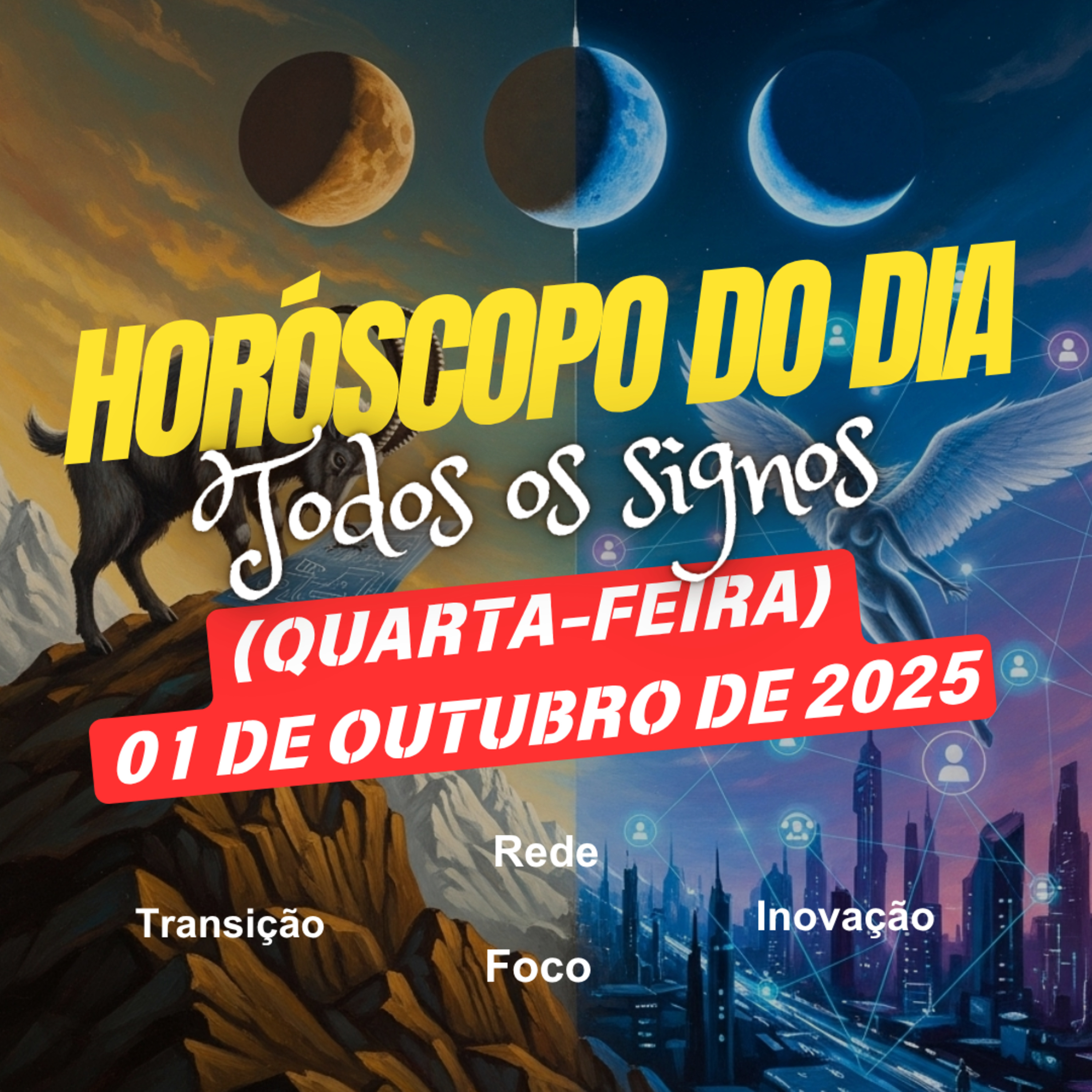 Horóscopo do Dia, Quarta-feira, 1 de Outubro de 2025. Todos os signos. episode artwork