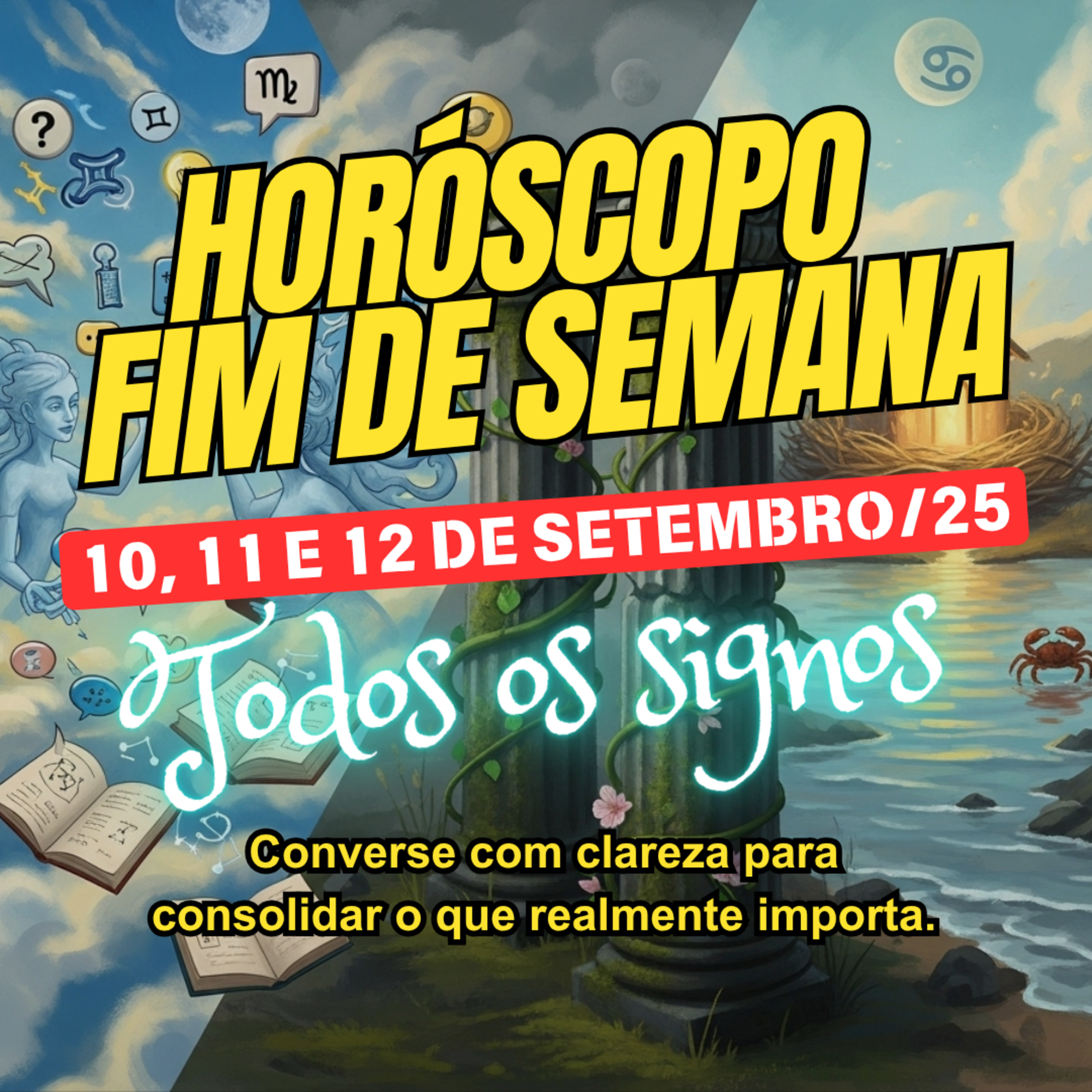 Horóscopo para o Fim de Semana, De 10 a 12 de Outubro de 2025. Todos os signos. episode artwork