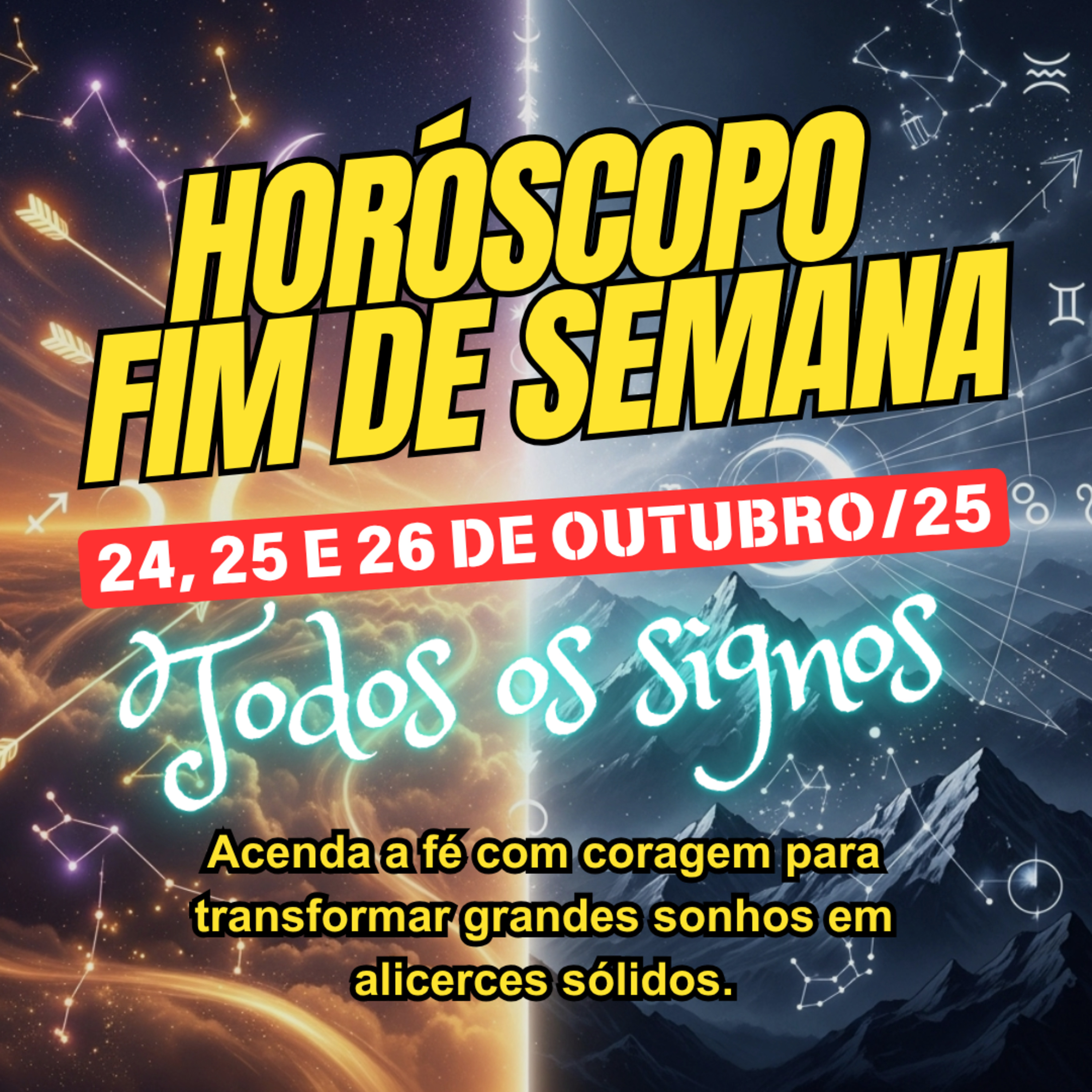 Horóscopo para o fim de semana, de 24 a 26 de Outubro de 2025. Todos os signos. episode artwork