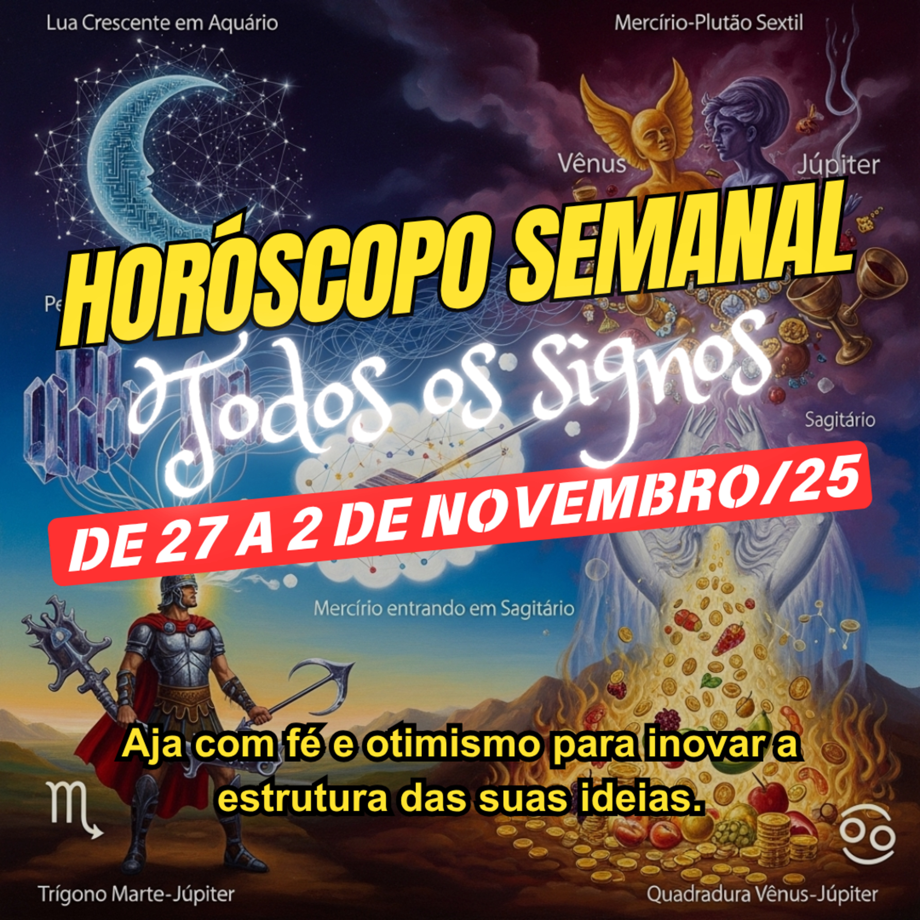 Horóscopo Semanal, De 27 de Outubro a 2 de Novembro de 2025. Todos os signos. episode artwork