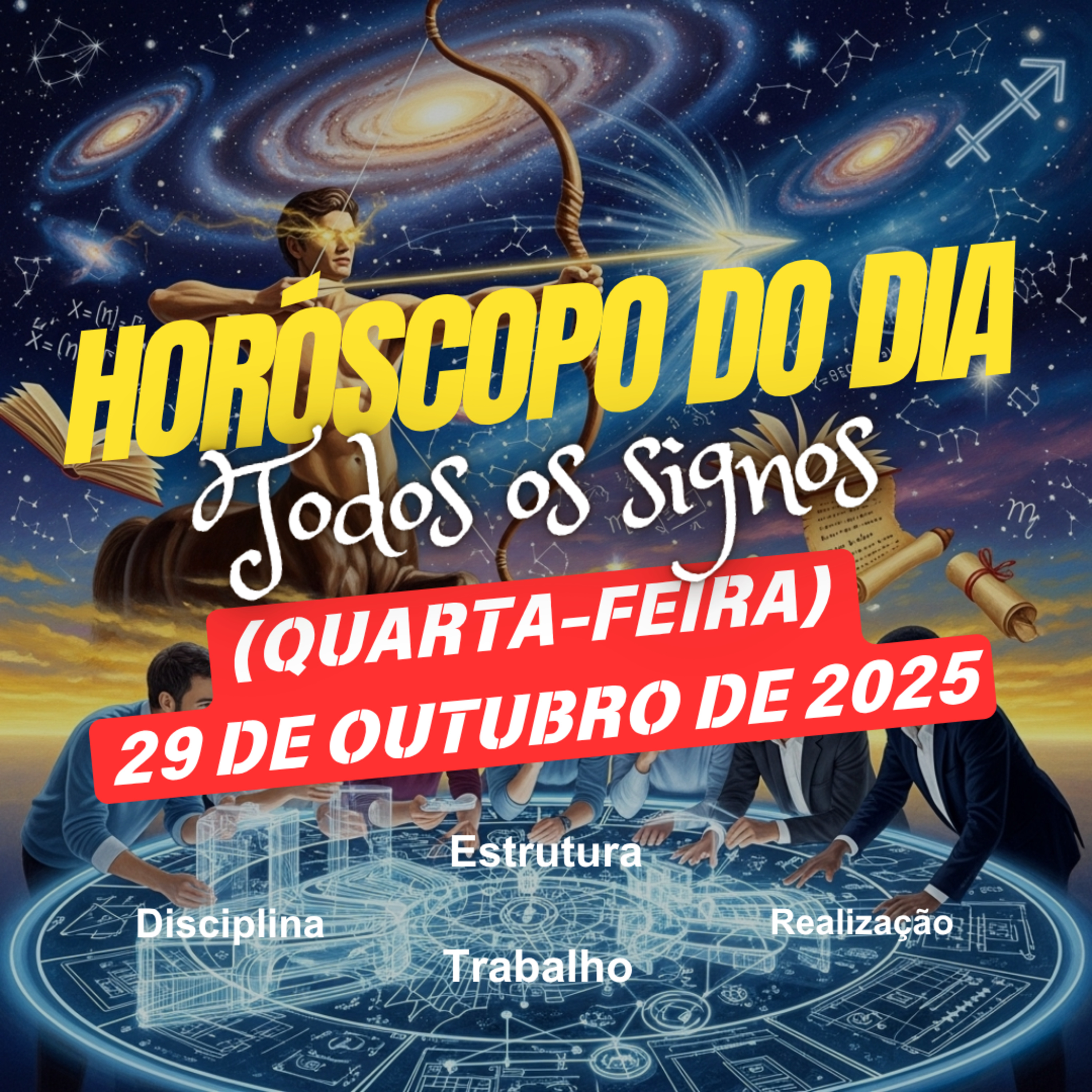 Horóscopo do Dia, Quarta-feira, 29 de Outubro de 2025. Todos os signos. episode artwork