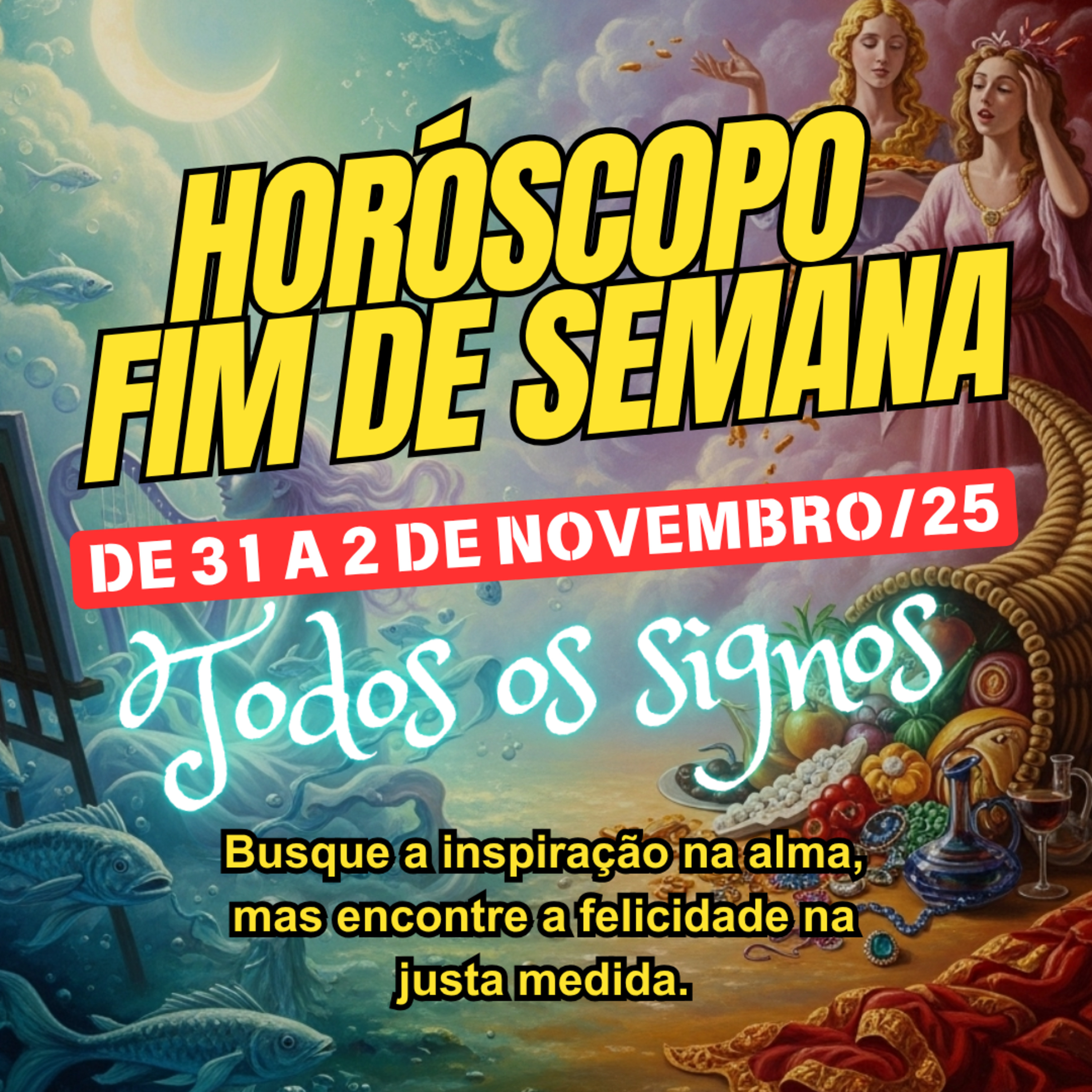 Horóscopo Para O Fim de Semana, De 31 a 2 de Novembro de 2025. Todos os signos. episode artwork