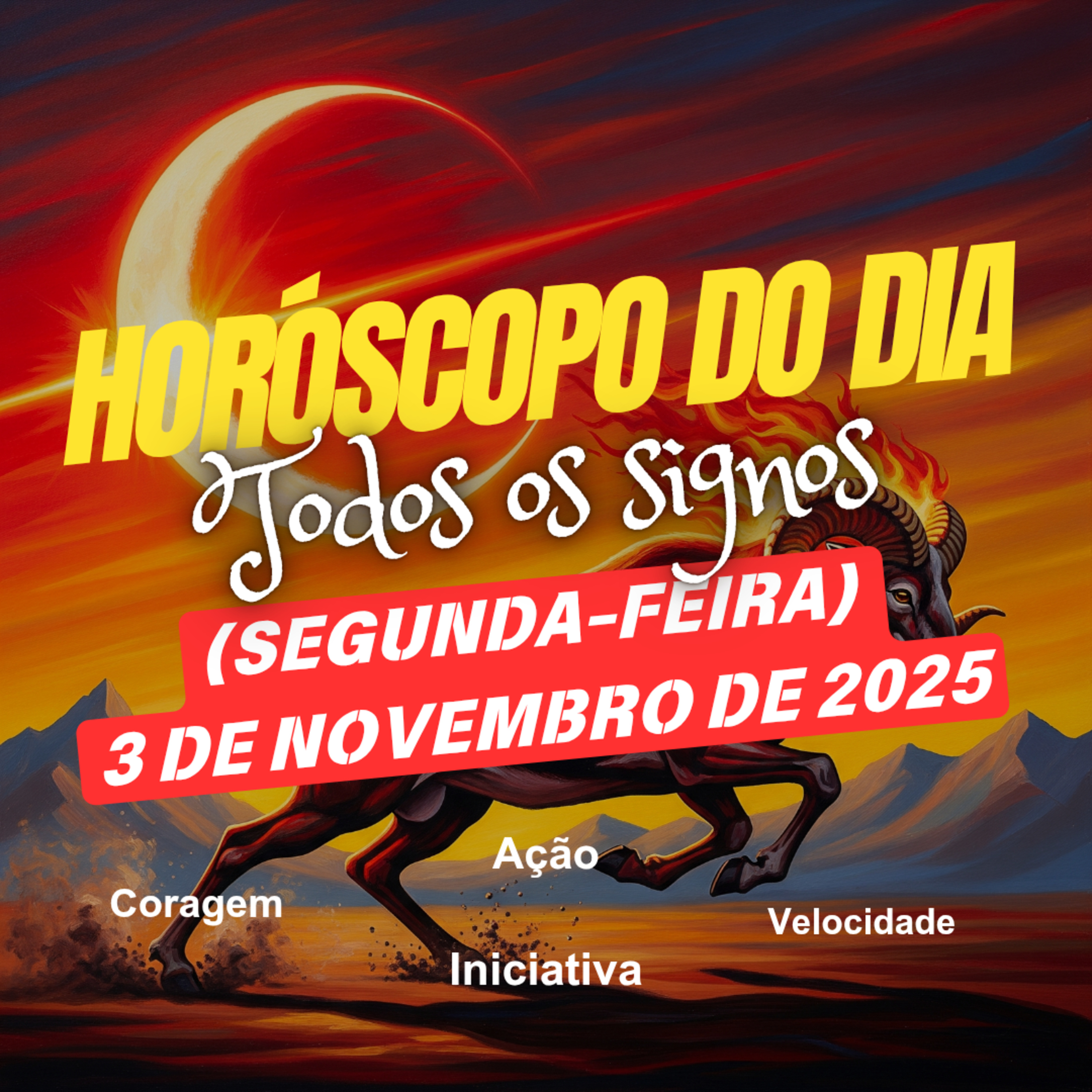 Horóscopo do Dia, Segunda-feira, 3 de Novembro de 2025. Todos os signos. episode artwork