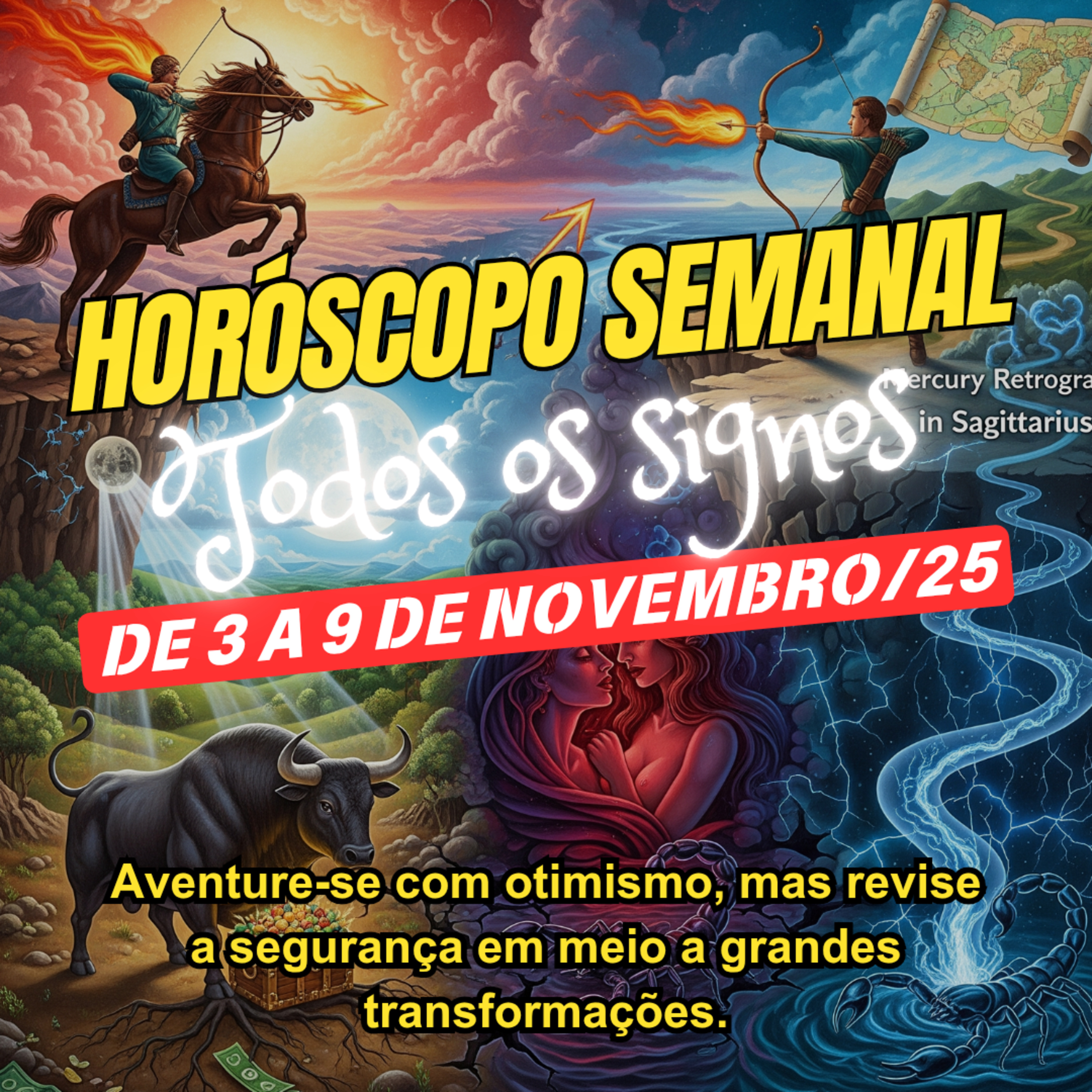 Horóscopo Semanal, De 3 a 9 de Novembro de 2025. Todos os signos. episode artwork