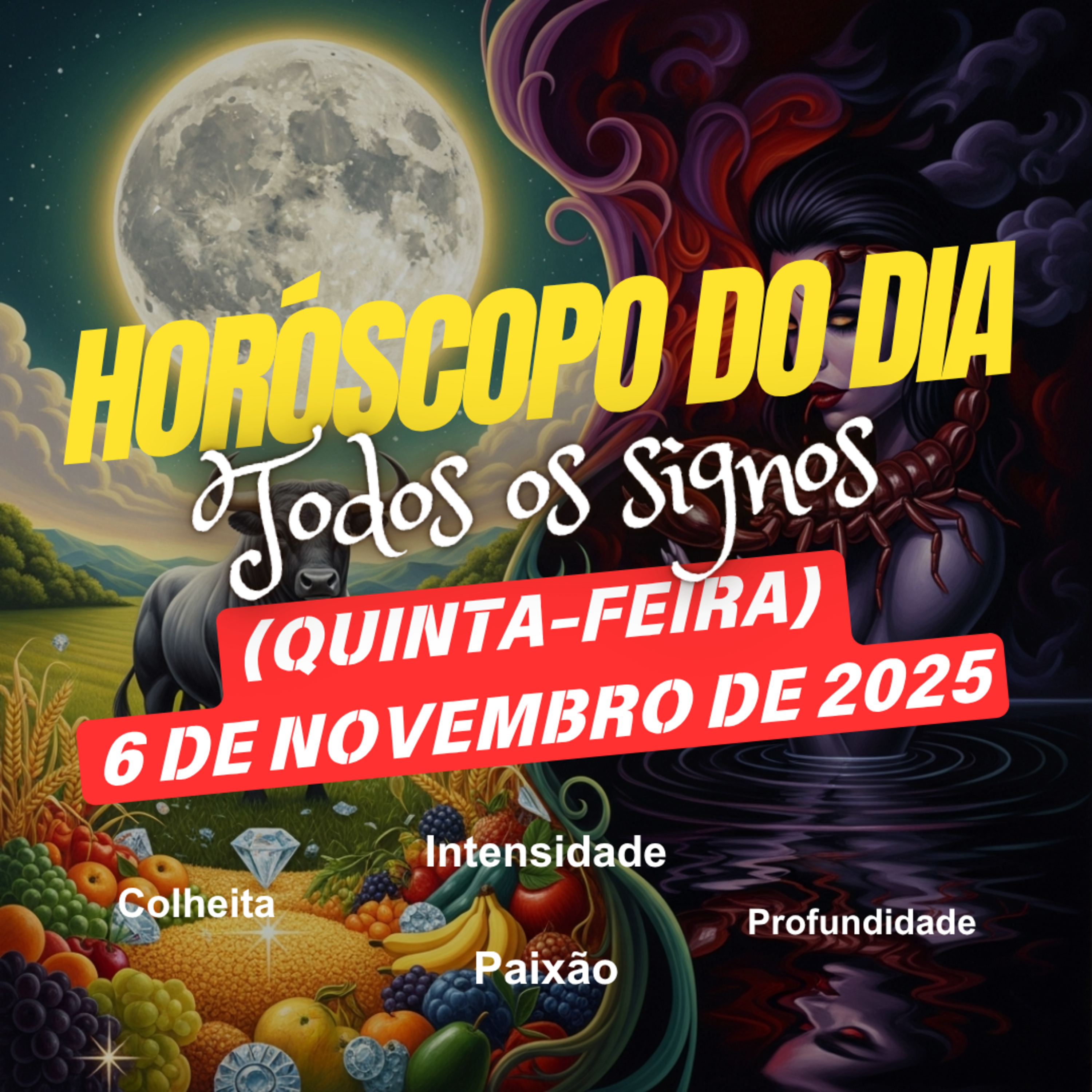 Horóscopo do Dia, Quinta-feira, 6 de Novembro de 2025. Todos os signos. episode artwork