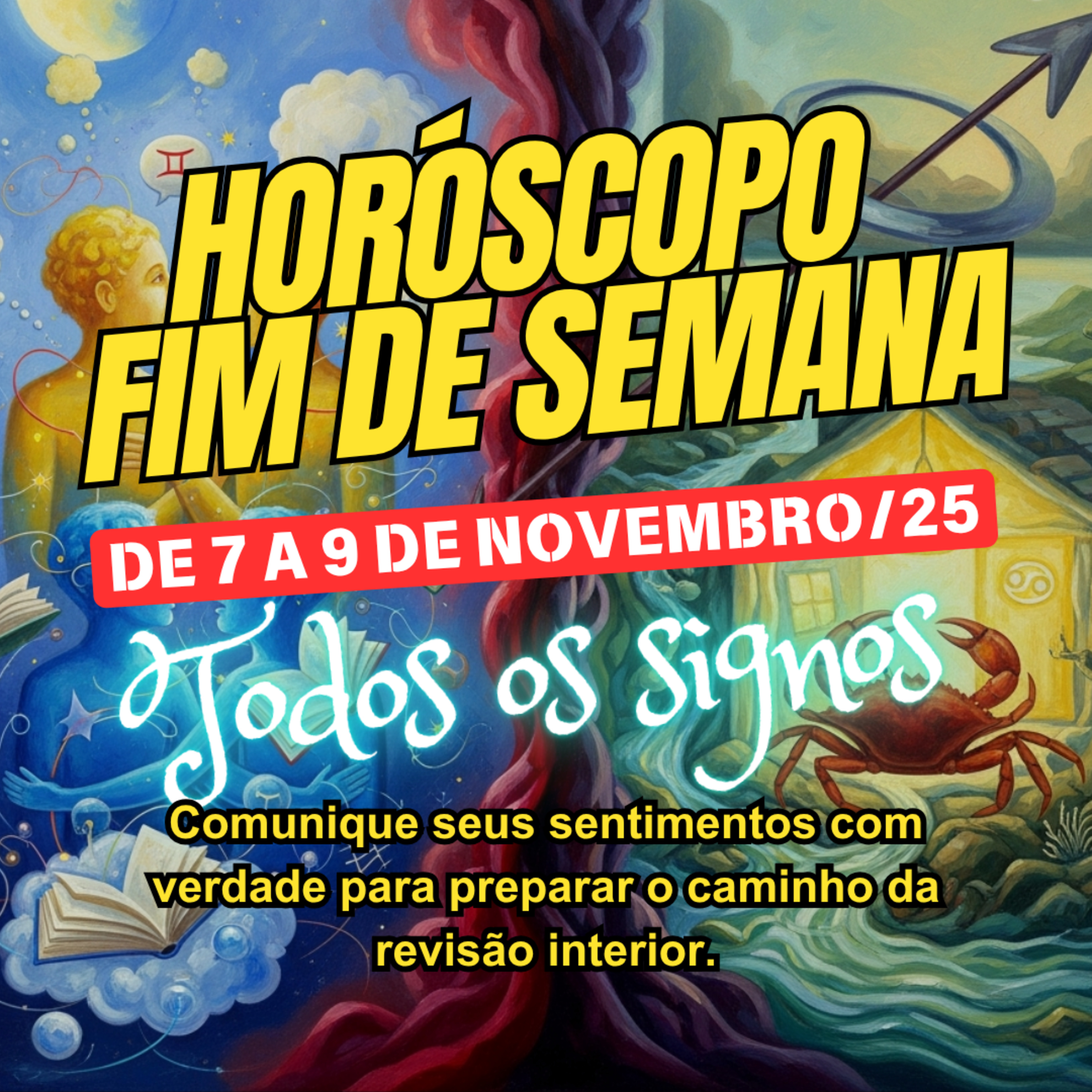 Horóscopo para o fim de semana, de 7 a 9 de Novembro de 2025. Todos os signos. episode artwork