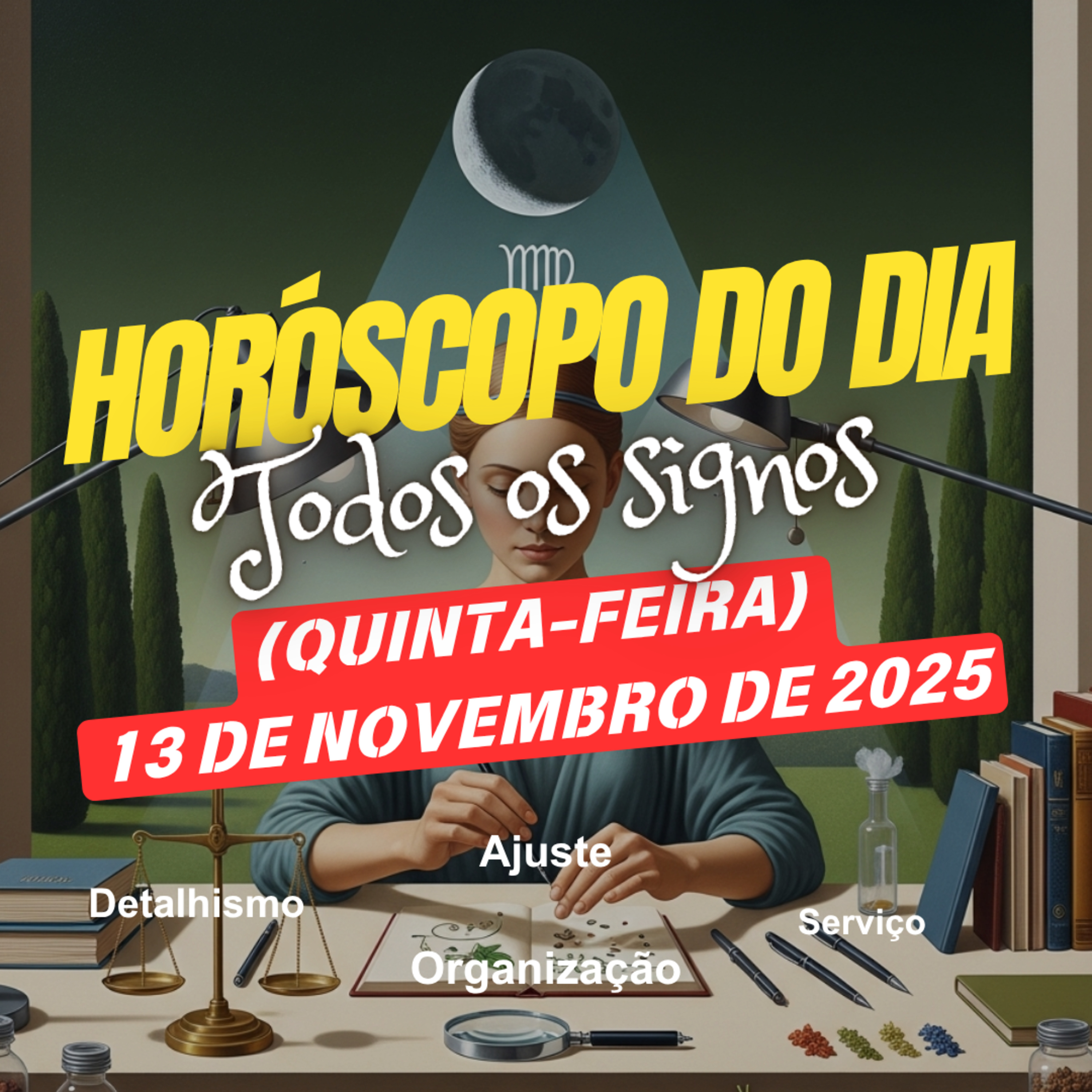 Horóscopo do Dia, Quinta-feira, 13 de Novembro de 2025. Todos os signos. episode artwork