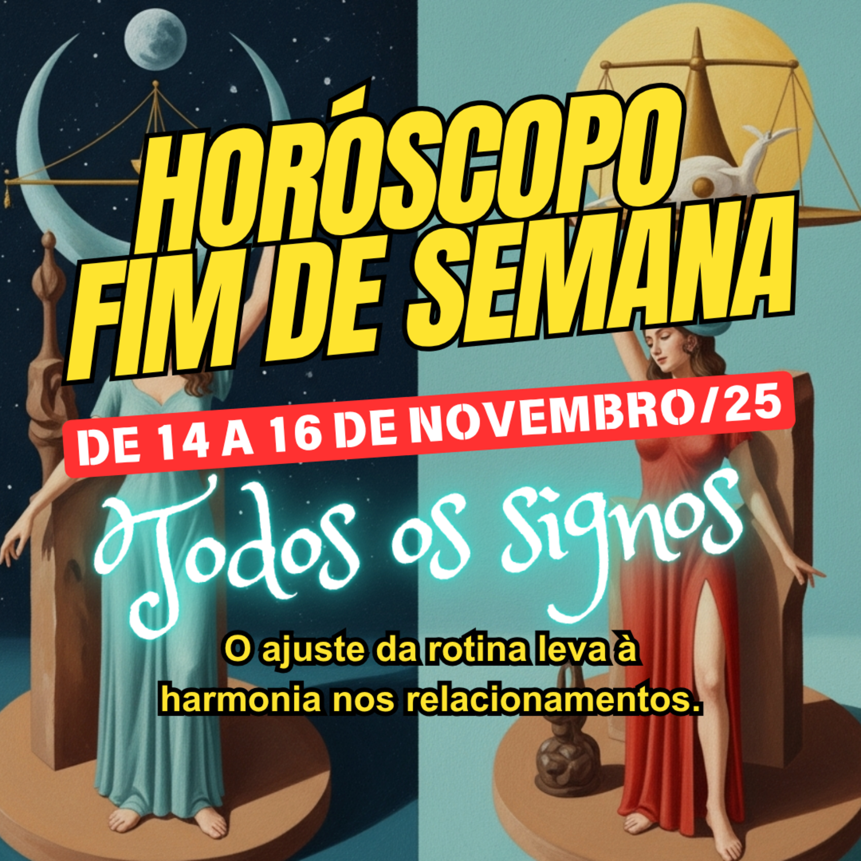 Horóscopo para o fim de semana, de 14 a 16 de Novembro de 2025. Todos os signos. episode artwork