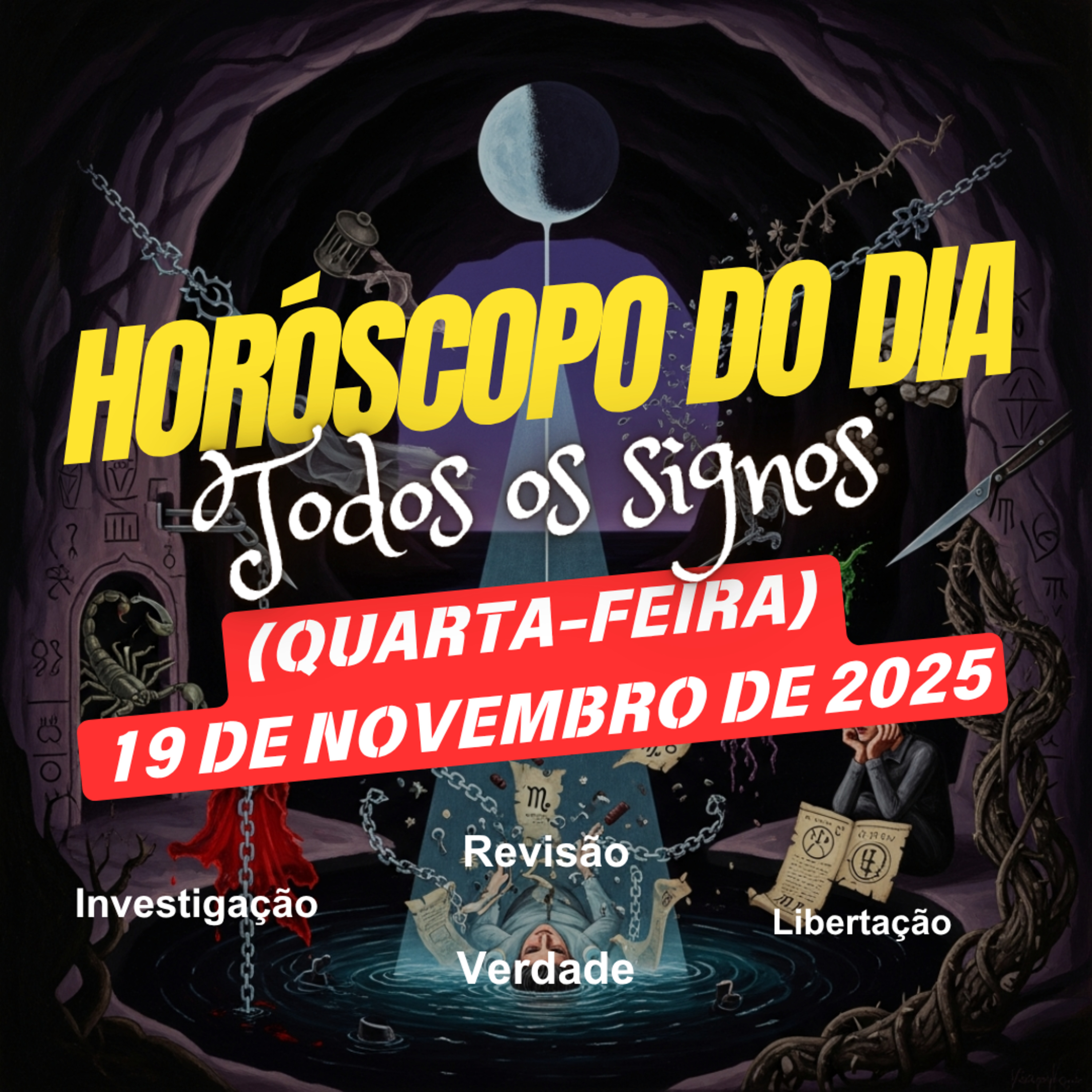 Horóscopo do Dia, Quarta-feira, 19 de Novembro de 2025. Todos os signos. episode artwork