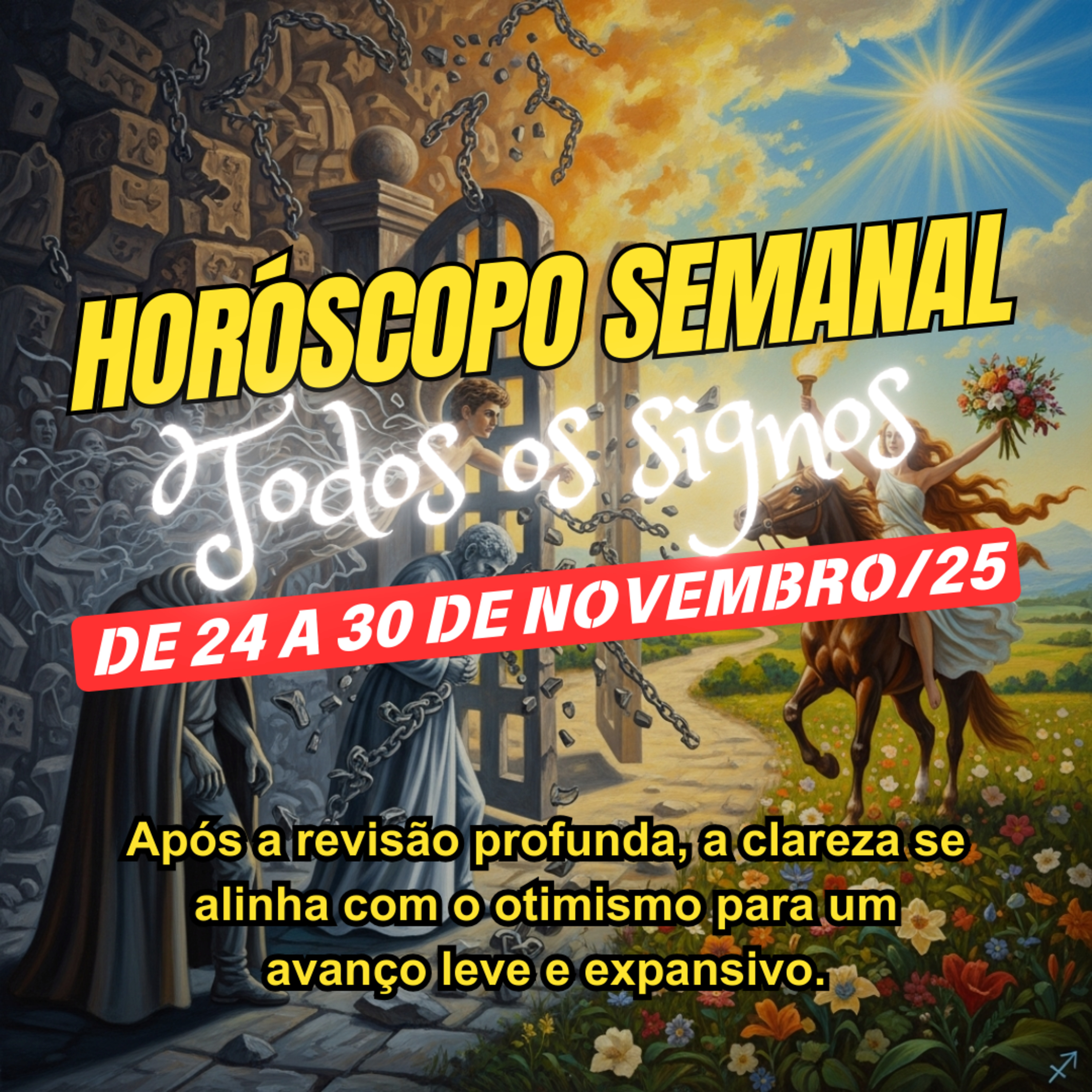 Horóscopo Semanal, De 24 a 30 de Novembro de 2025. Todos os signos. episode artwork