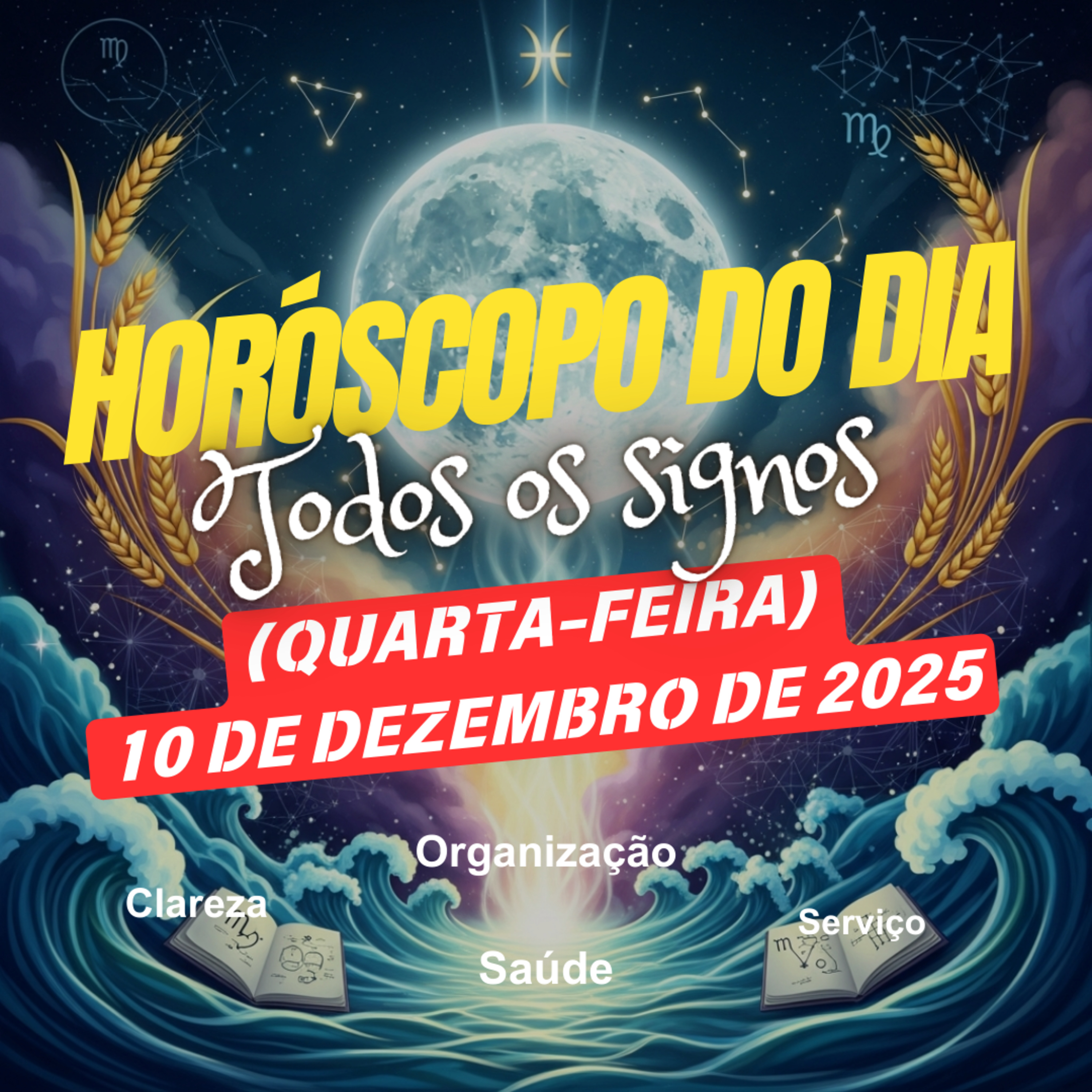 Horóscopo do Dia, Quarta-feira, 10 de Dezembro de 2025. Todos os signos. episode artwork