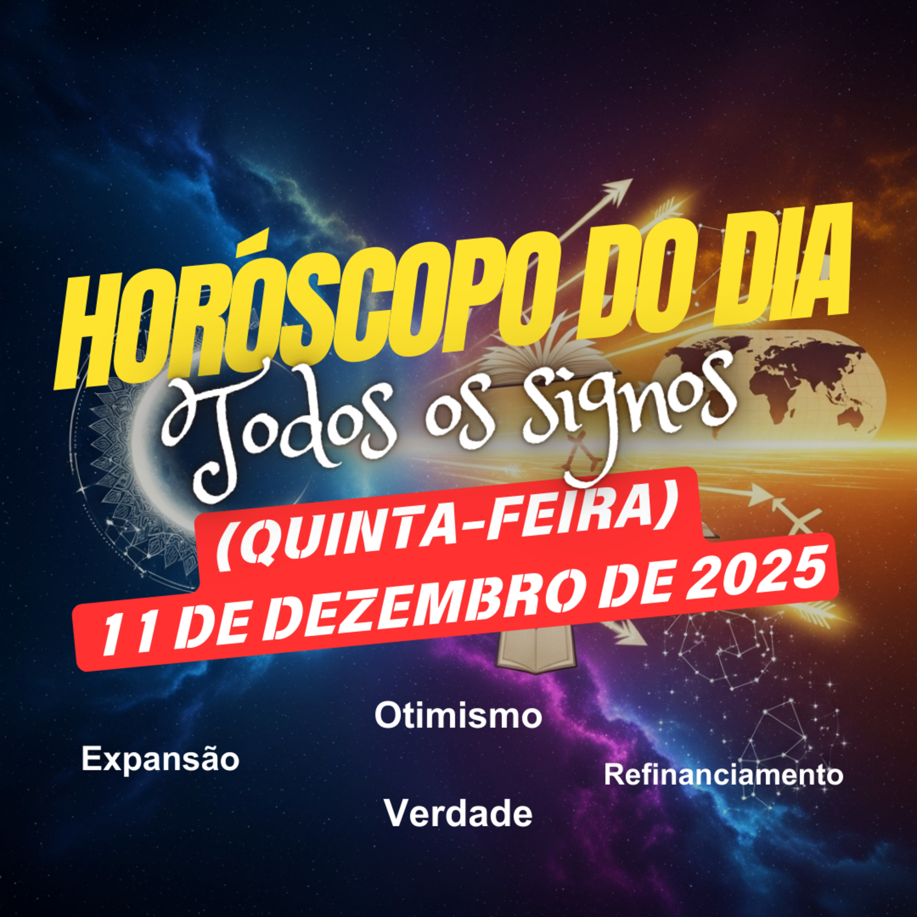 Horóscopo do Dia, Quinta-feira, 11 de Dezembro de 2025. Todos os signos. episode artwork