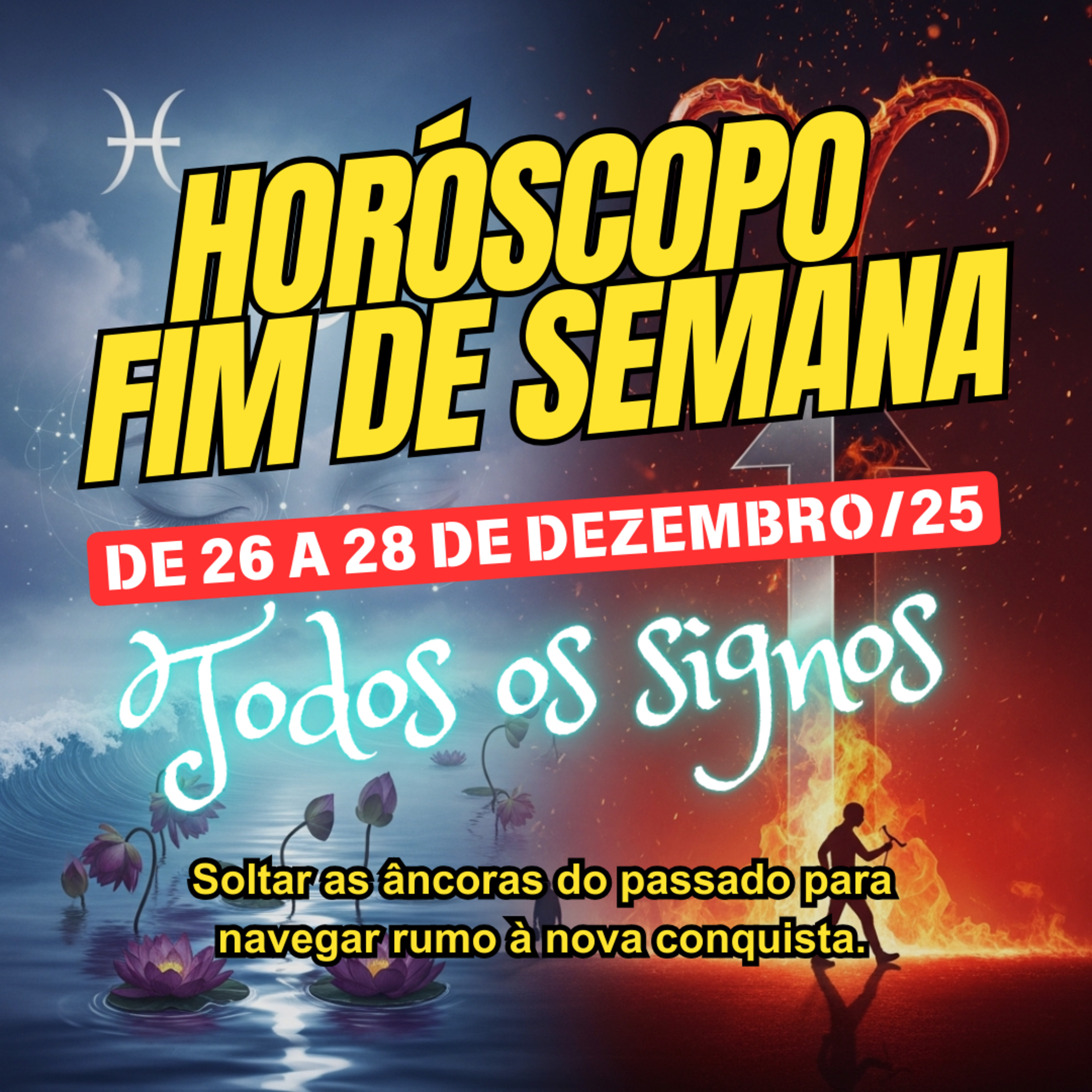 HORÓSCOPO para O ÚLTIMO FIM de SEMANA do ANO, De 26 a 28 de DEZEMBRO de 2025. Todos os signos. episode artwork