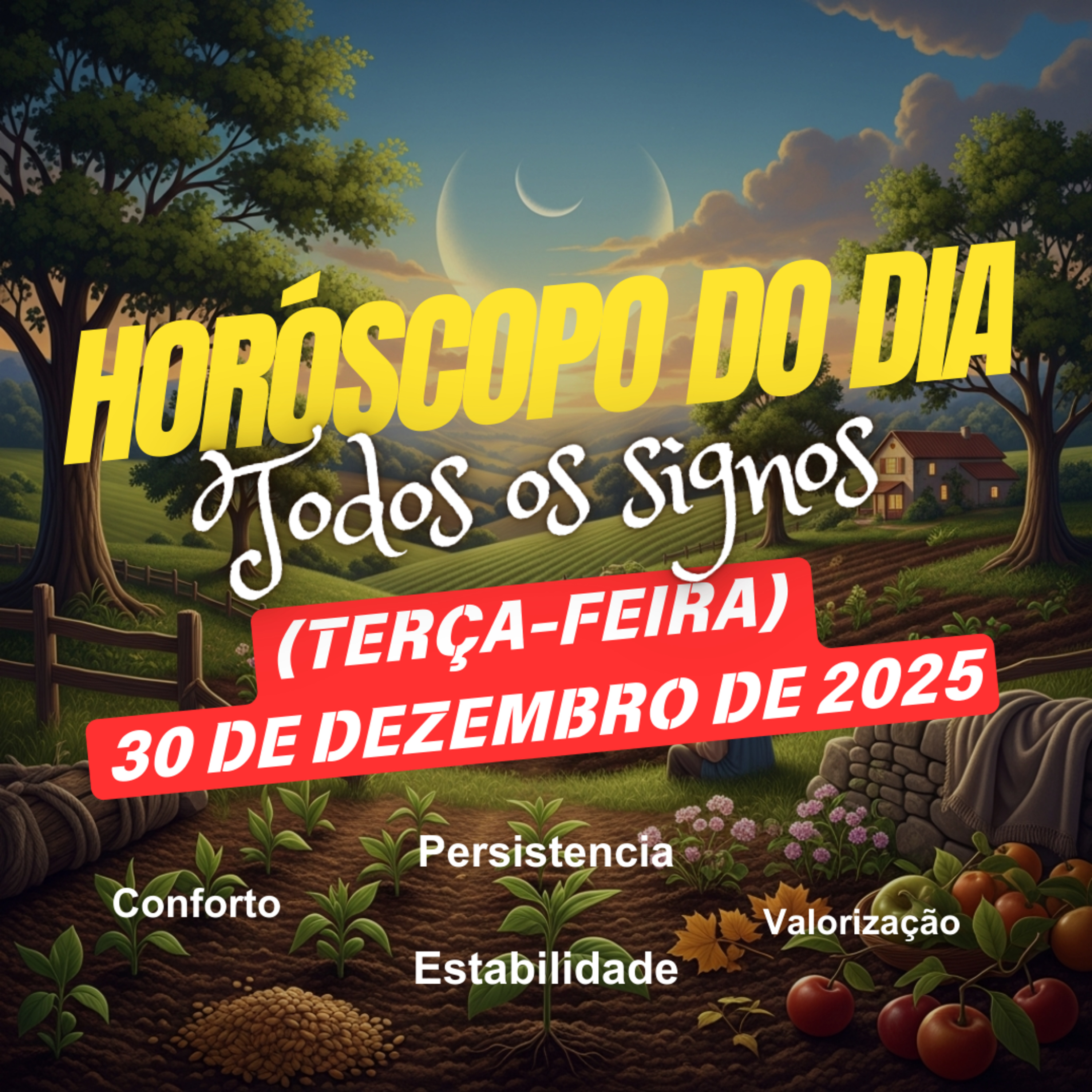 Horóscopo do Dia, Terça-feira, 30 de Dezembro de 2025. Todos os signos. episode artwork