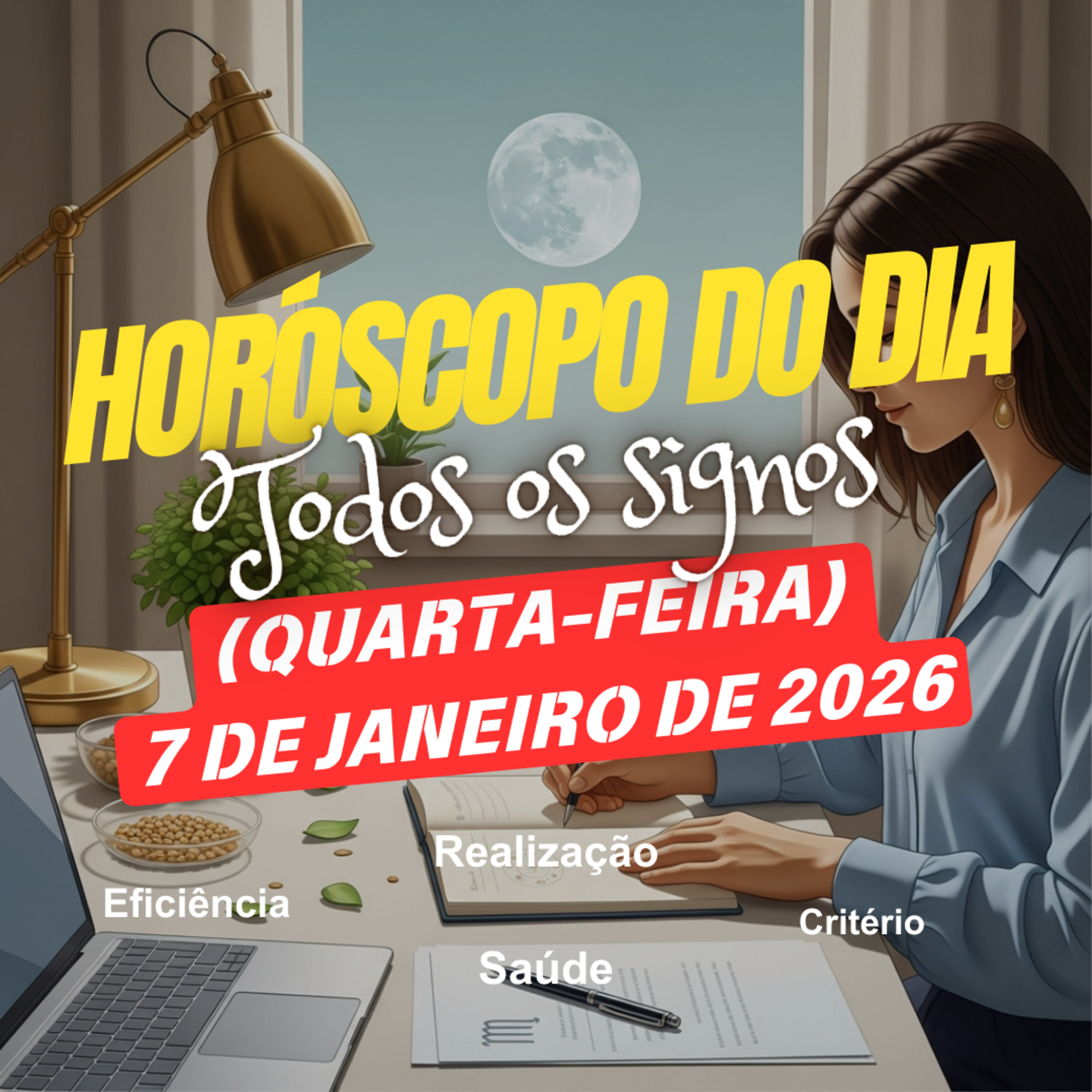 Horóscopo do Dia, Quarta-feira, 7 de Janeiro de 2025. Todos os signos. episode artwork