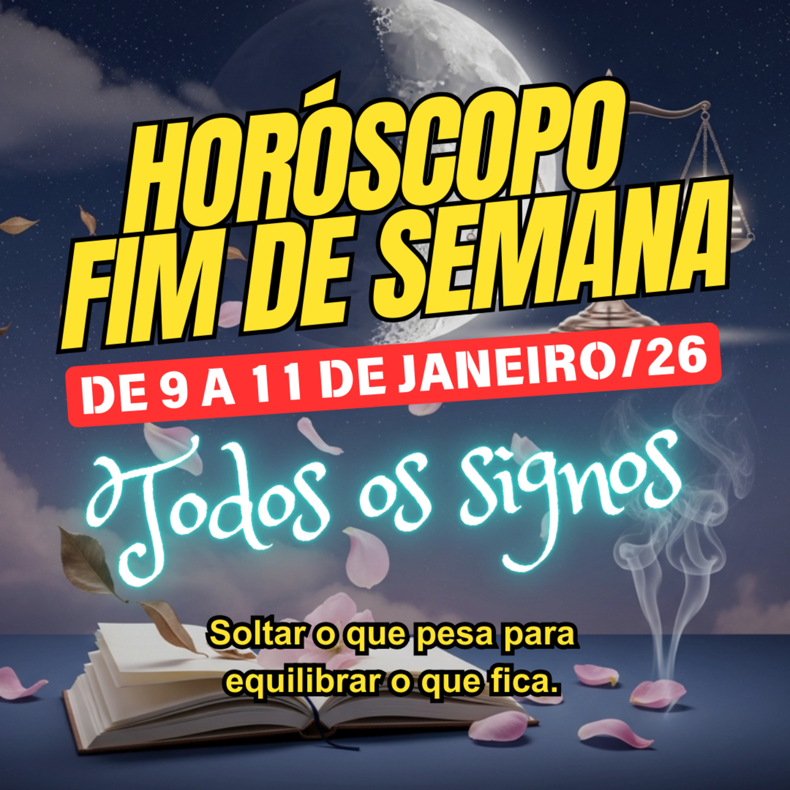 Horóscopo para o fim de semana, de 9 a 11 de Janeiro de 2026. Todos os signos. episode artwork