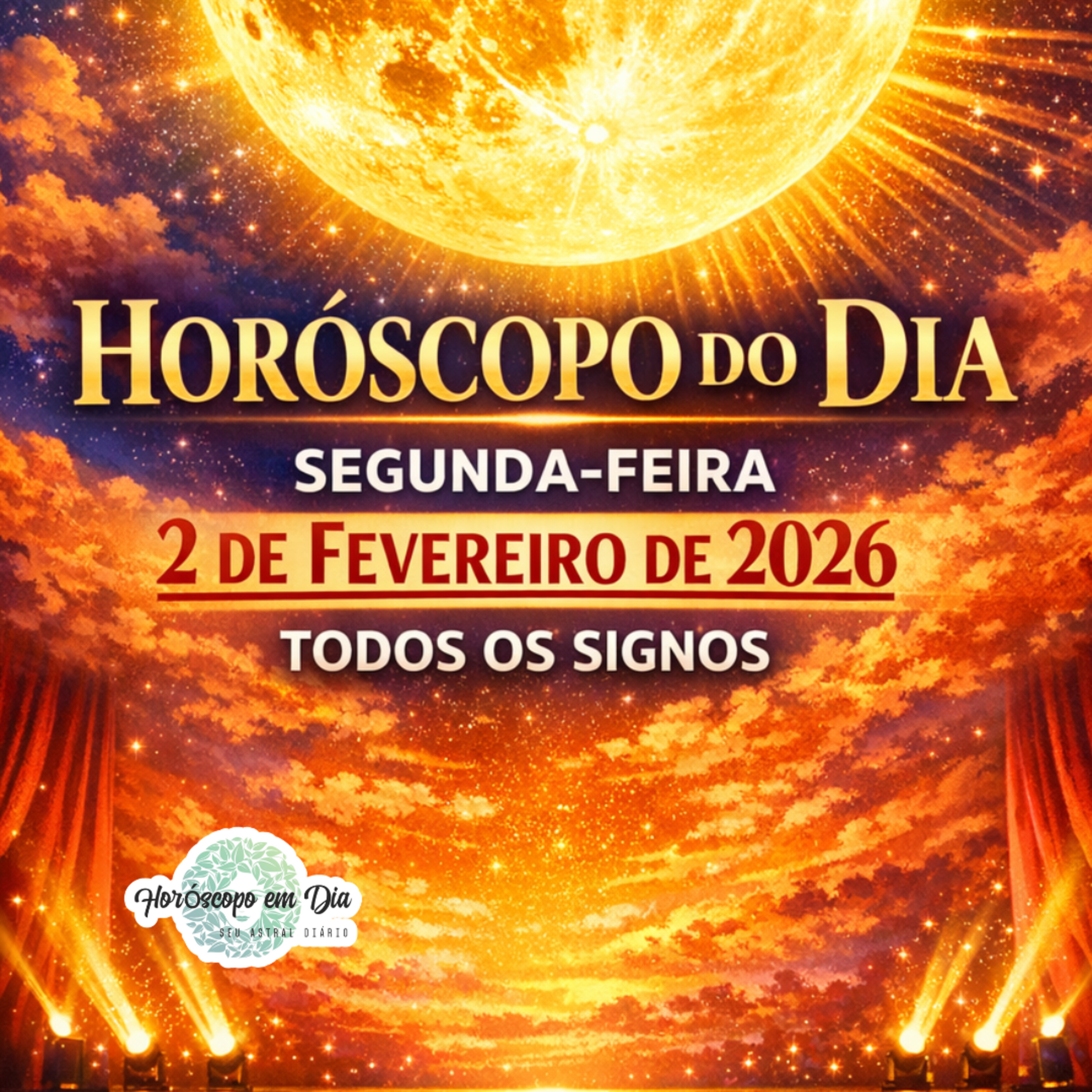 Horóscopo do Dia, Segunda-feira, 2 de Fevereiro de 2026. Todos os signos. episode artwork