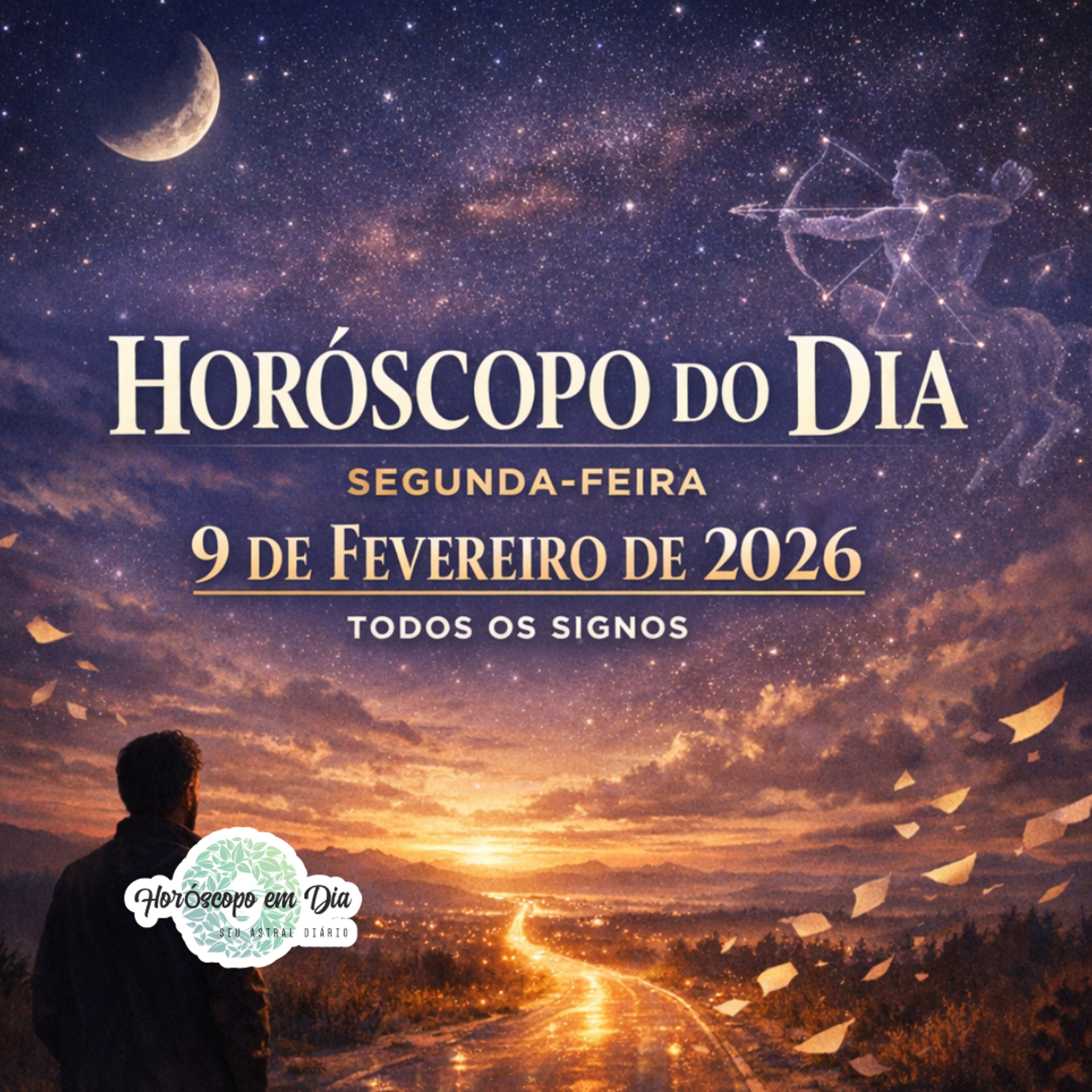 Horóscopo do Dia, Segunda-feira, 9 de Fevereiro de 2026. Todos os signos. episode artwork