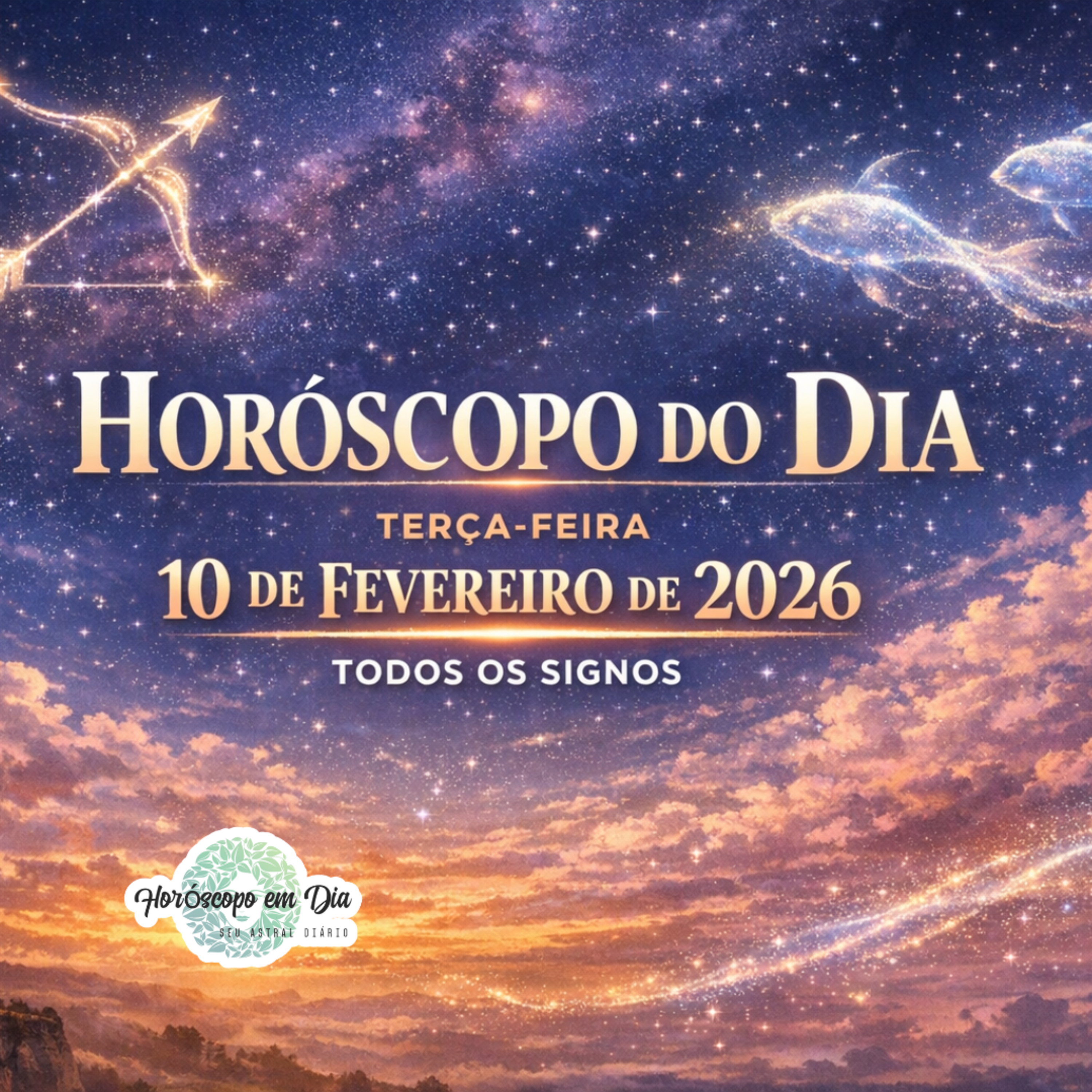 Horóscopo do Dia, Terça-feira, 10 de Fevereiro de 2026. Todos os signos. episode artwork